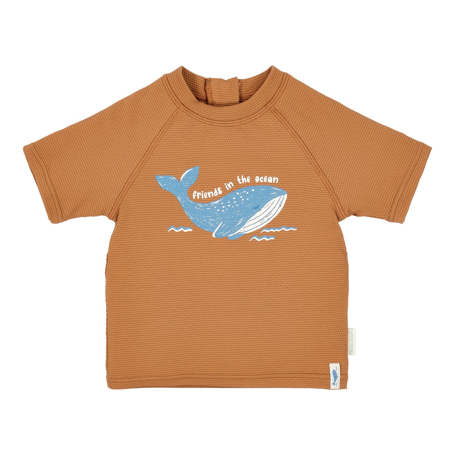 Schwimmshirt kurzarm Wal - Sunny Brown braun (Gr. 98/104)