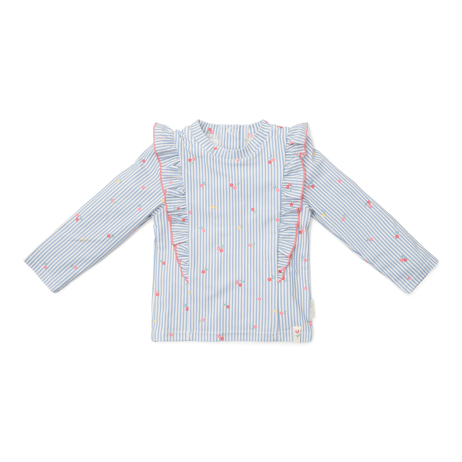 Schwimmshirt mit Rüschen langarm - Sunny Flowers blau (Gr. 62/68) Schwimmshirt mit Rüschen langarm - Sunny Flowers blau (Gr. 62/68)