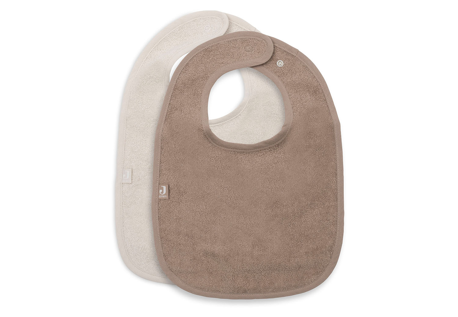 Lätzchen Frottee 2er Set - Sand / Milky Coffee - beige / braun