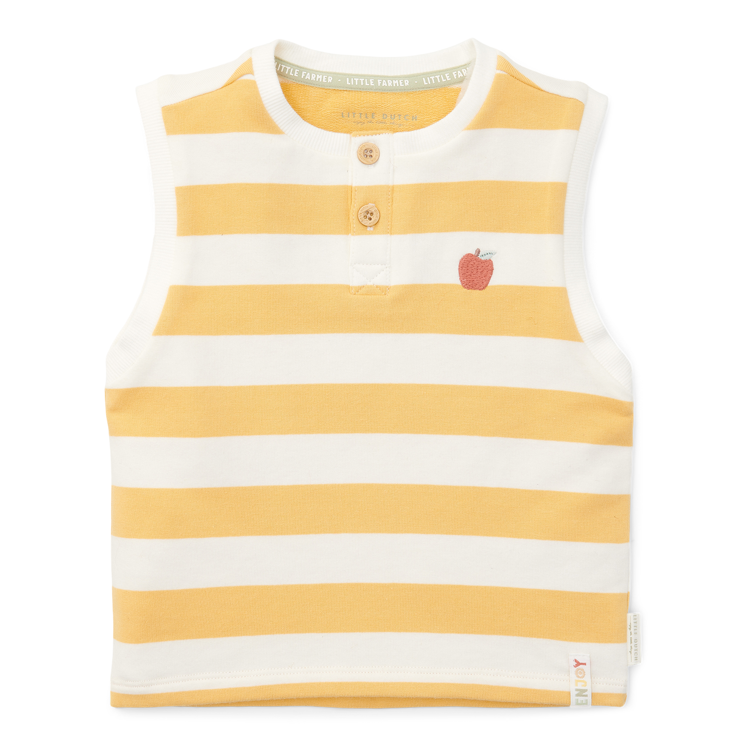 Tank Top Sunny Yellow Stripes Little Farm gelb / weiß (Gr. 104)