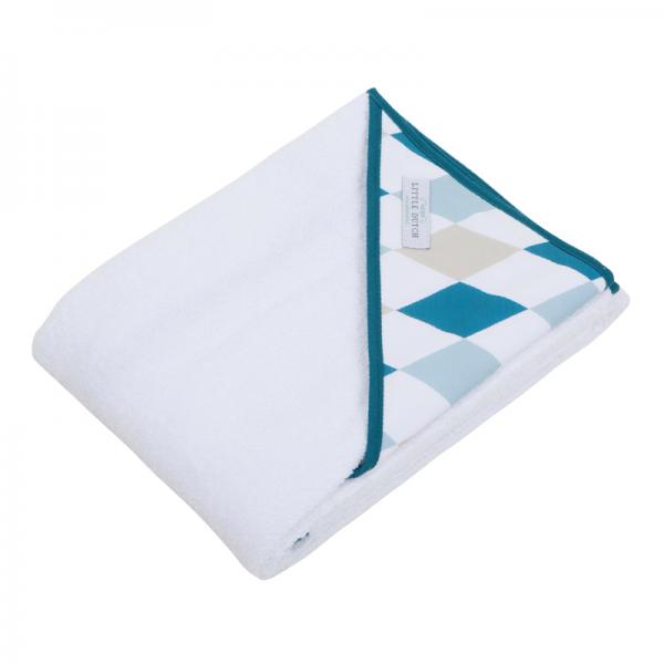 Kapuzenhandtuch Rauten mint beige (75x75 cm) Kapuzenhandtuch Rauten mint beige (75x75 cm)
