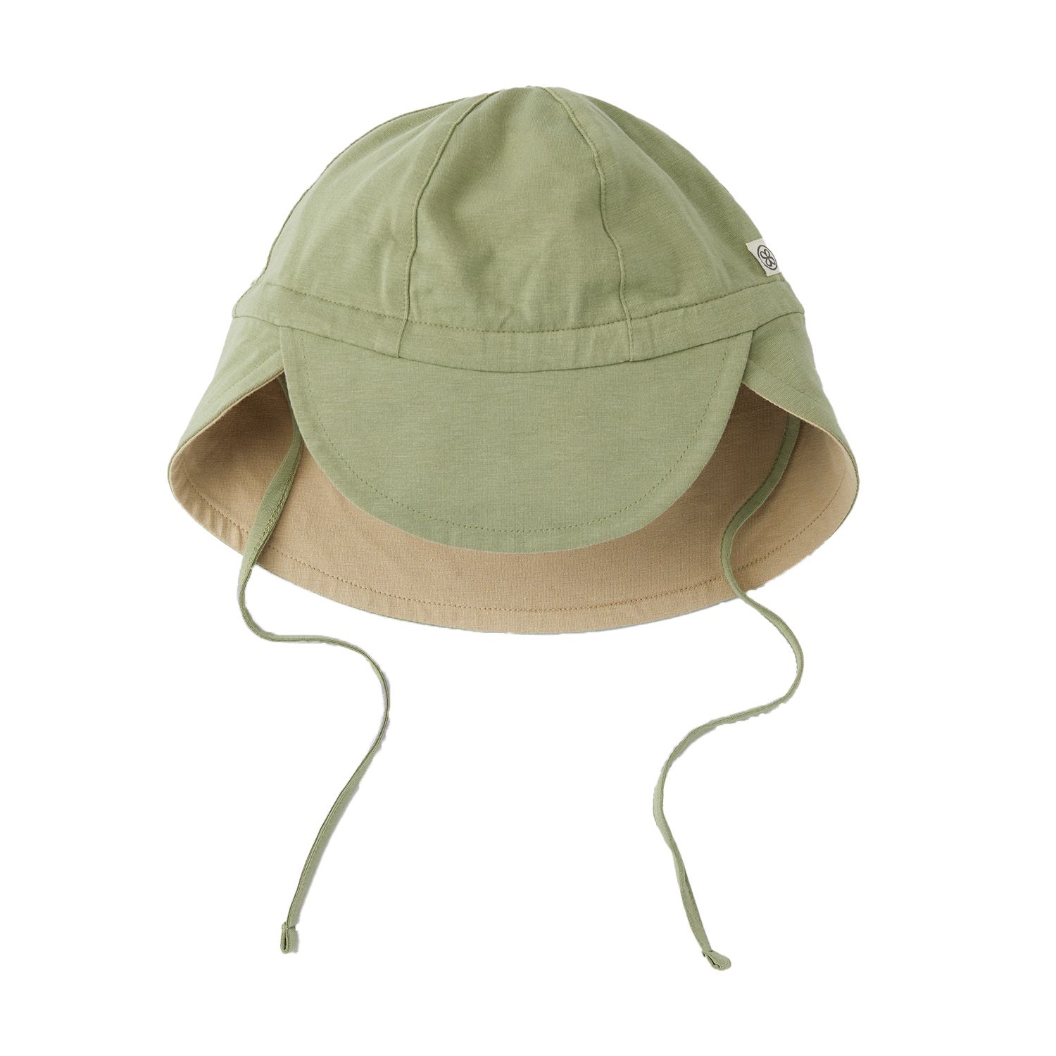 Sonnenhut wendbar mit UV-Schutz (UPF 50+) - olive / beige (Gr. 18-36 Monate)