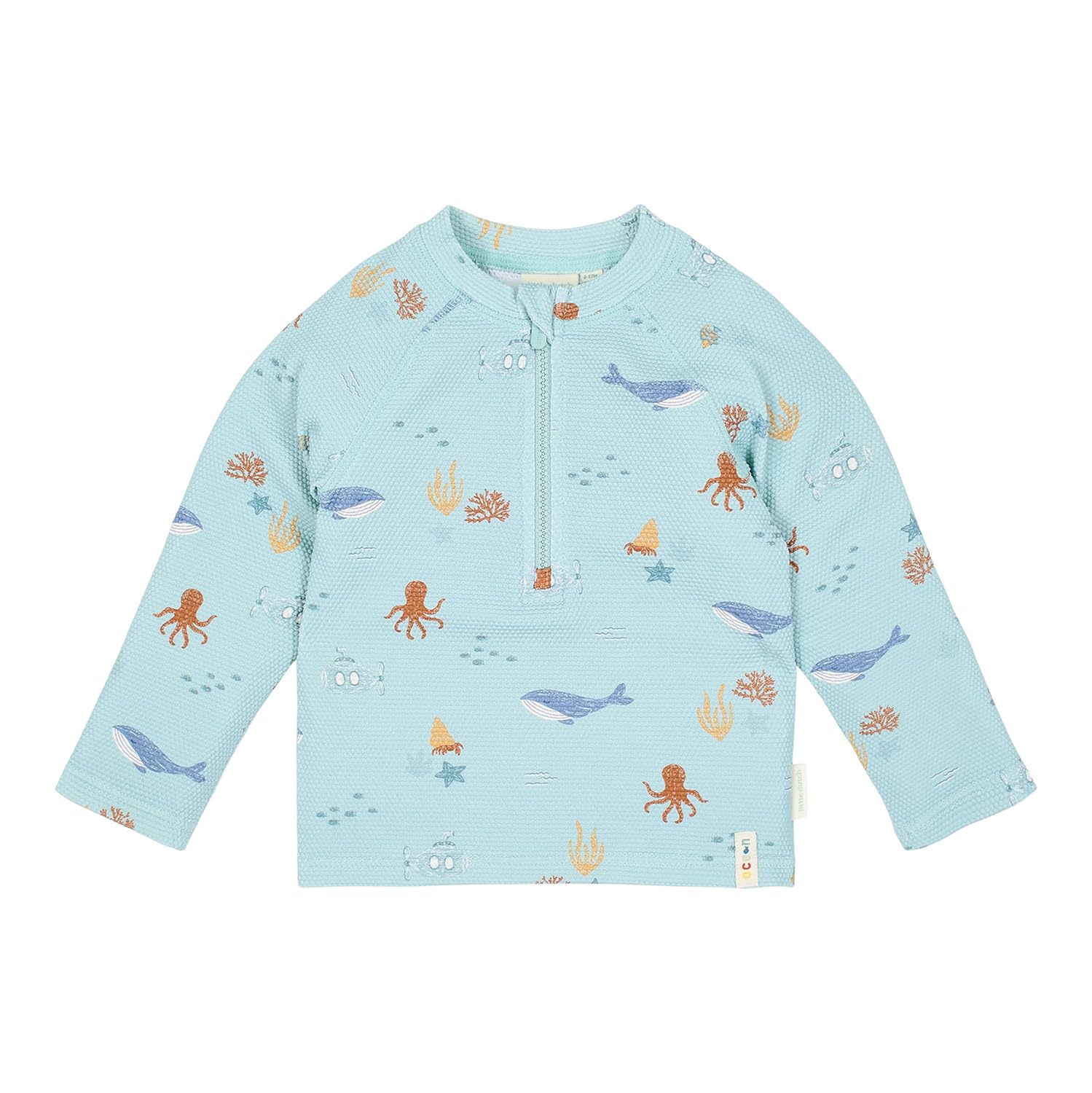 Schwimmshirt langarm - Ocean Friends grün (Gr. 62/68)
