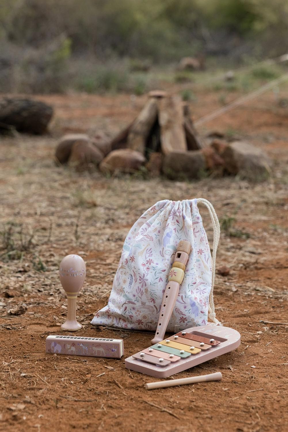 Musikinstrumente Set - Safari Friends rosa