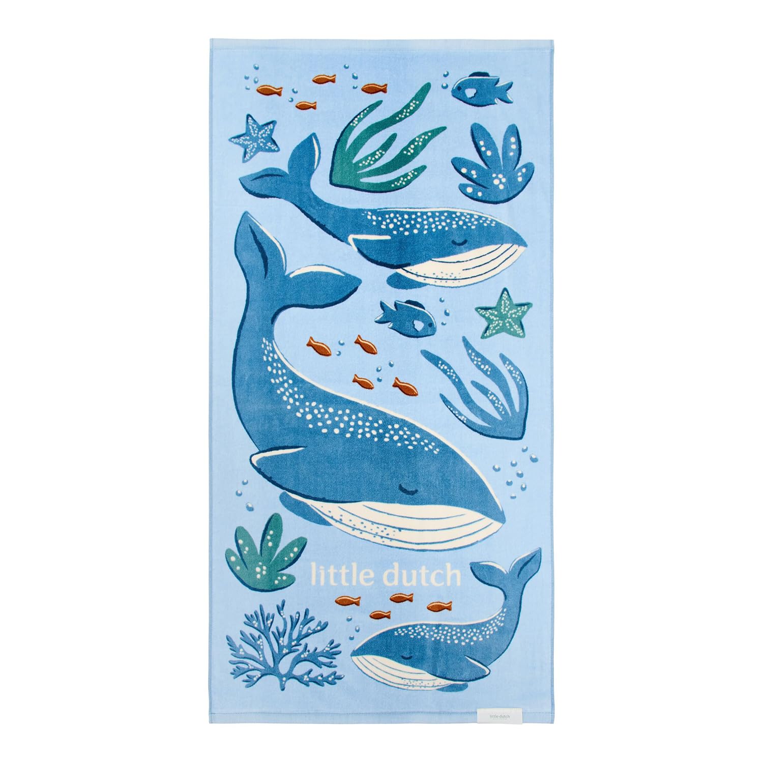 Handtuch / Strandhandtuch - Ocean World blau (60x120 cm)