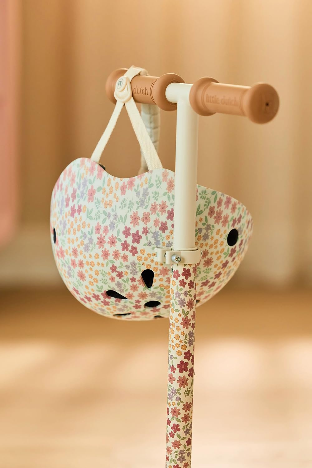 Kinderroller / Tretroller - Sunny Flower weiß