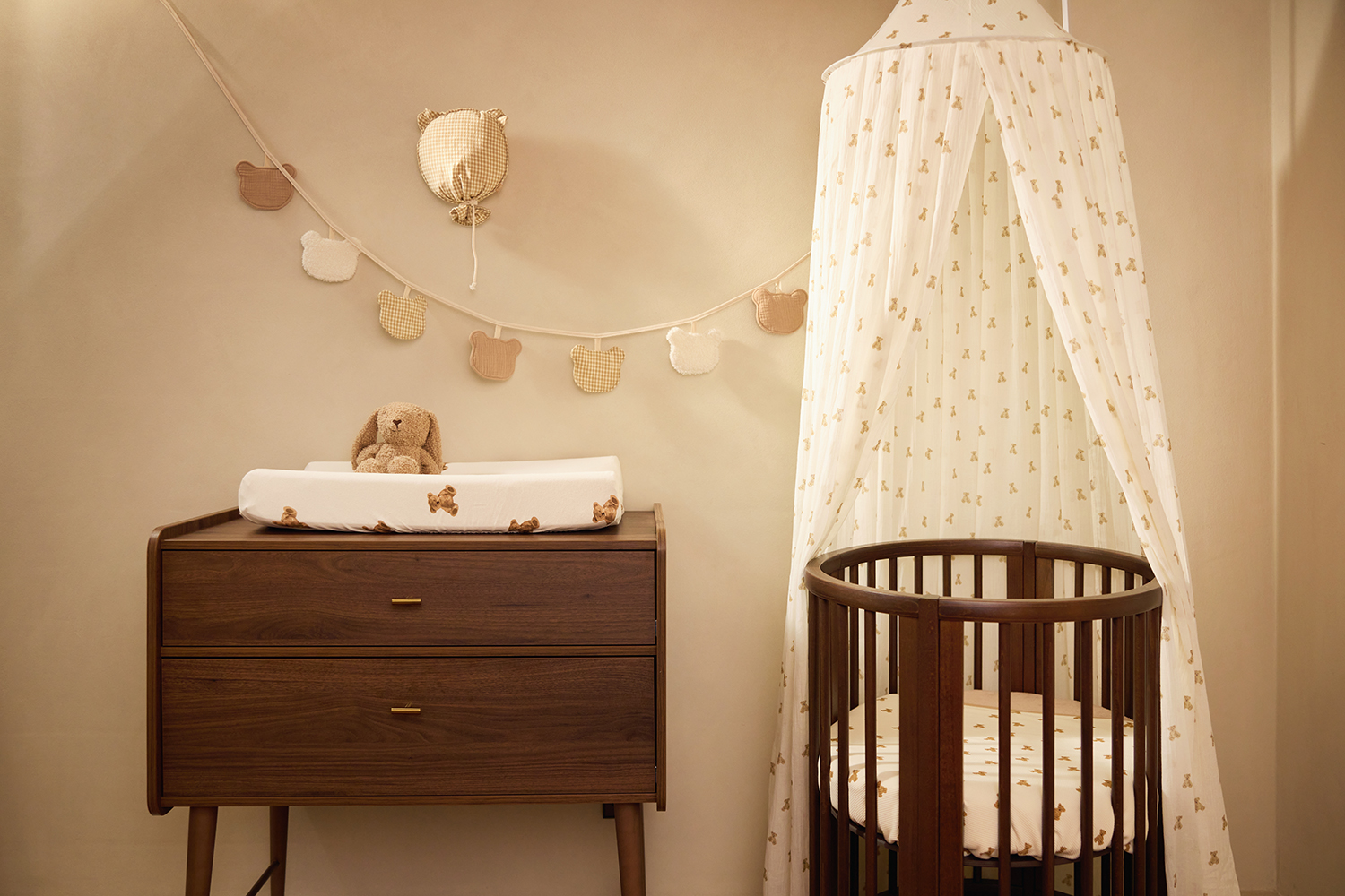 Girlande - Teddy Bear beige / braun