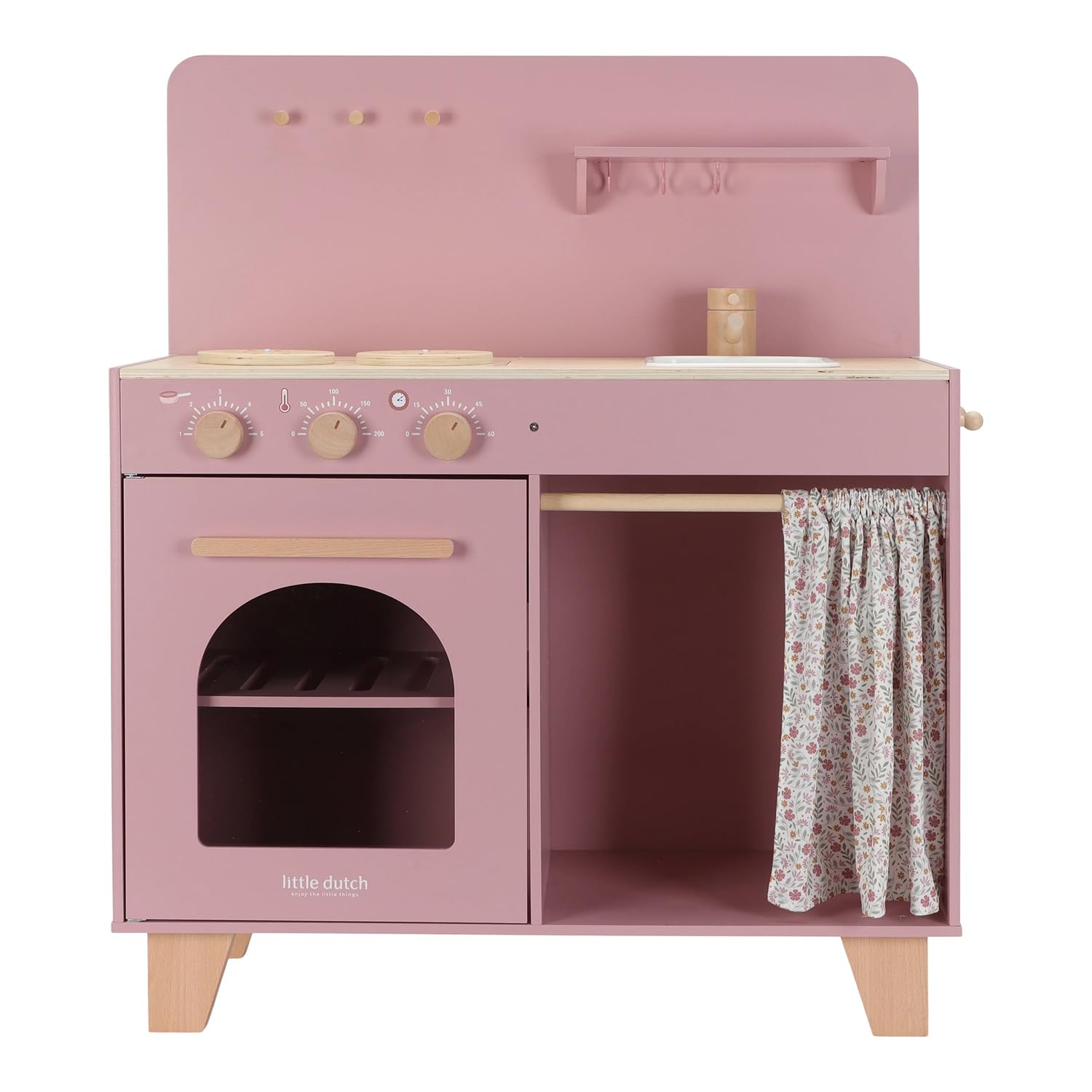 Holz Kinderküche inkl. Zubehör - Essentials rosa