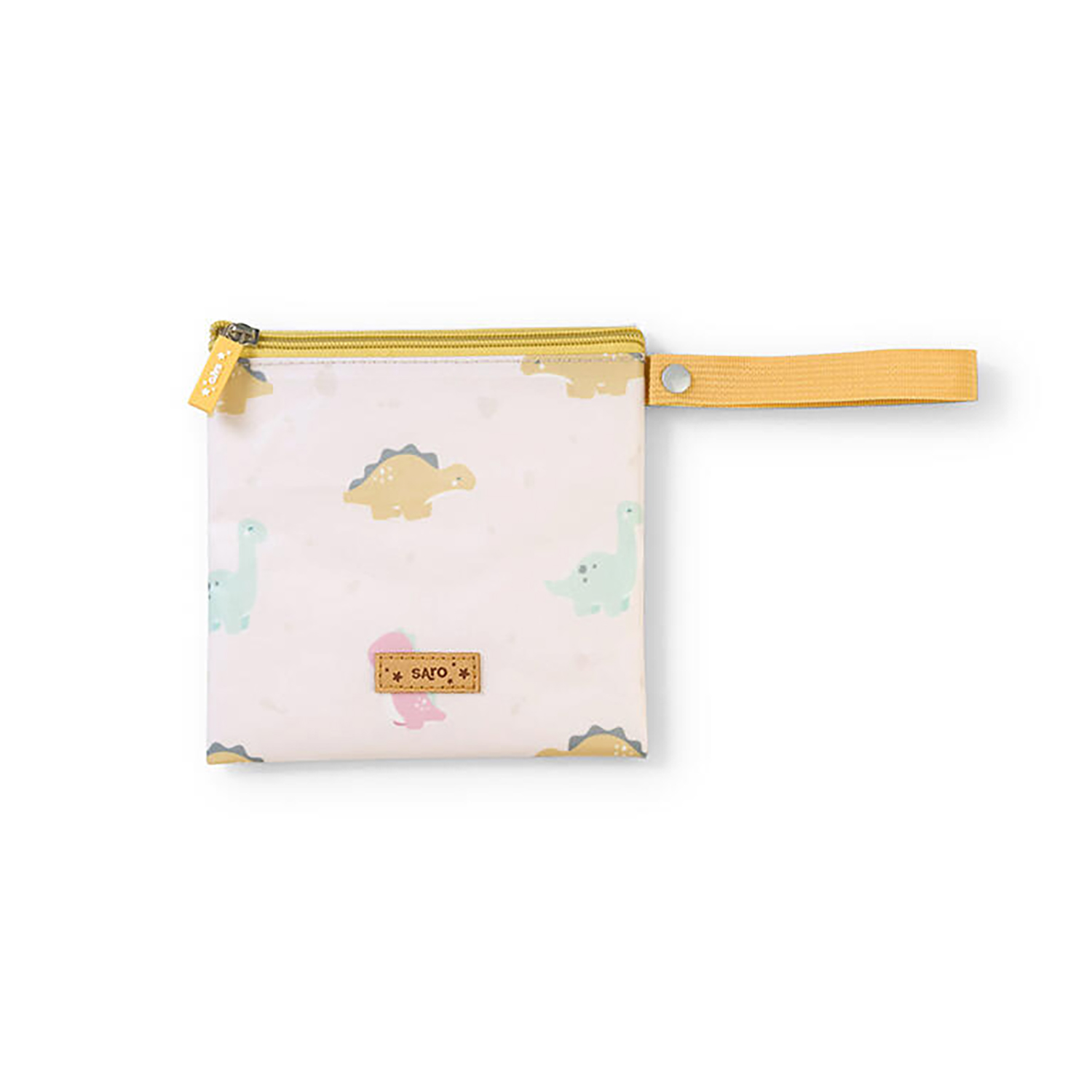 Lunchbag klein Dinosaurier rosa / gelb Lunchbag klein Dinosaurier rosa / gelb