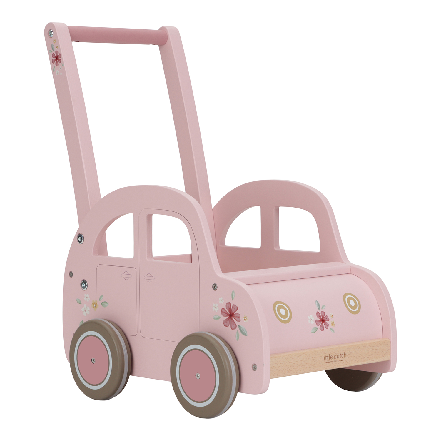 Holz Laufwagen Auto  (FSC) - Fairy Garden rosa Holz Laufwagen Auto  (FSC) - Fairy Garden rosa