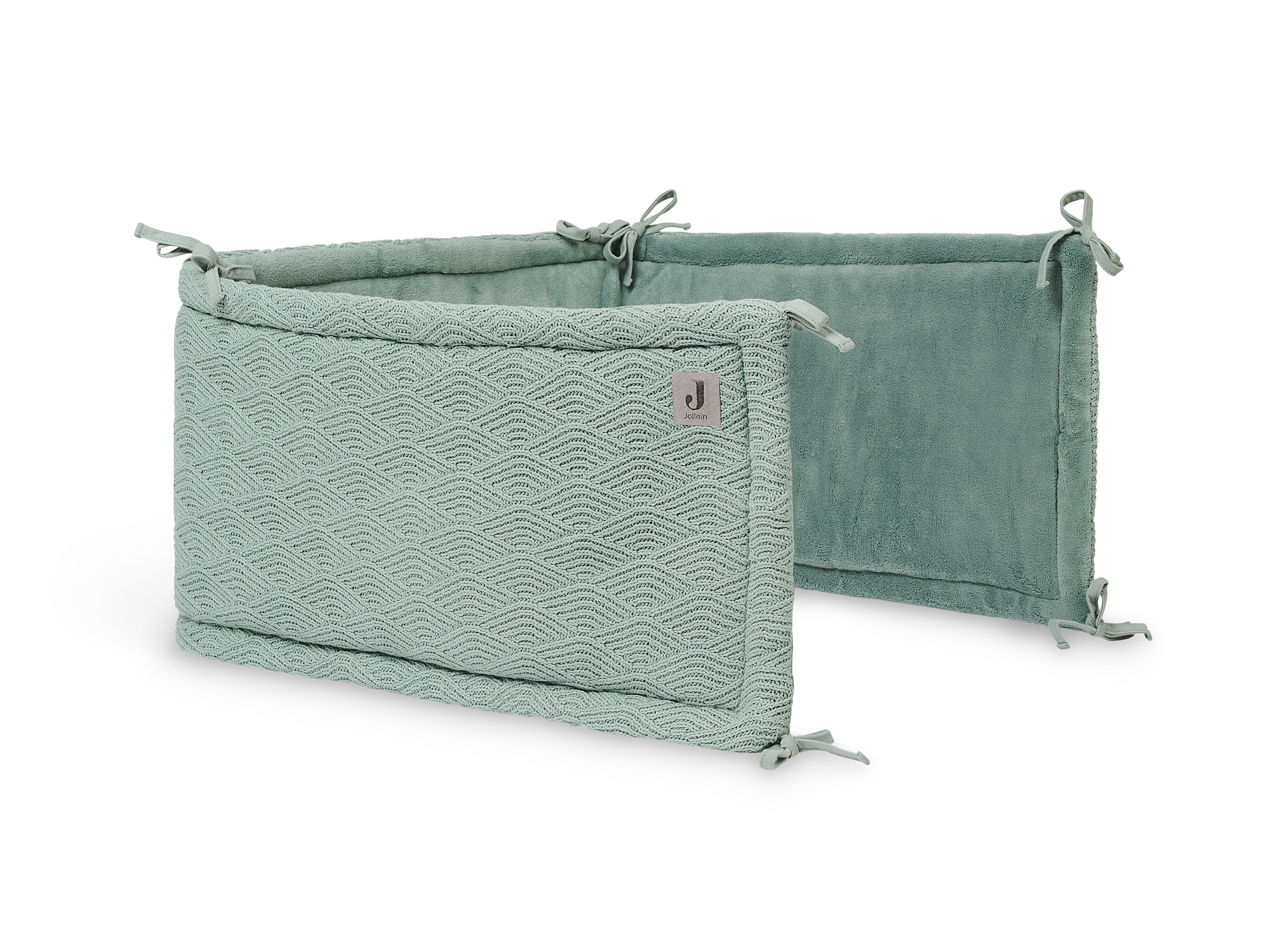 Bettnestchen Strick River Knit aschgrün (35x180 cm)