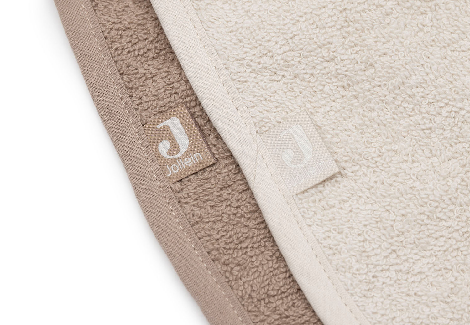 Lätzchen Frottee 2er Set - Sand / Milky Coffee - beige / braun