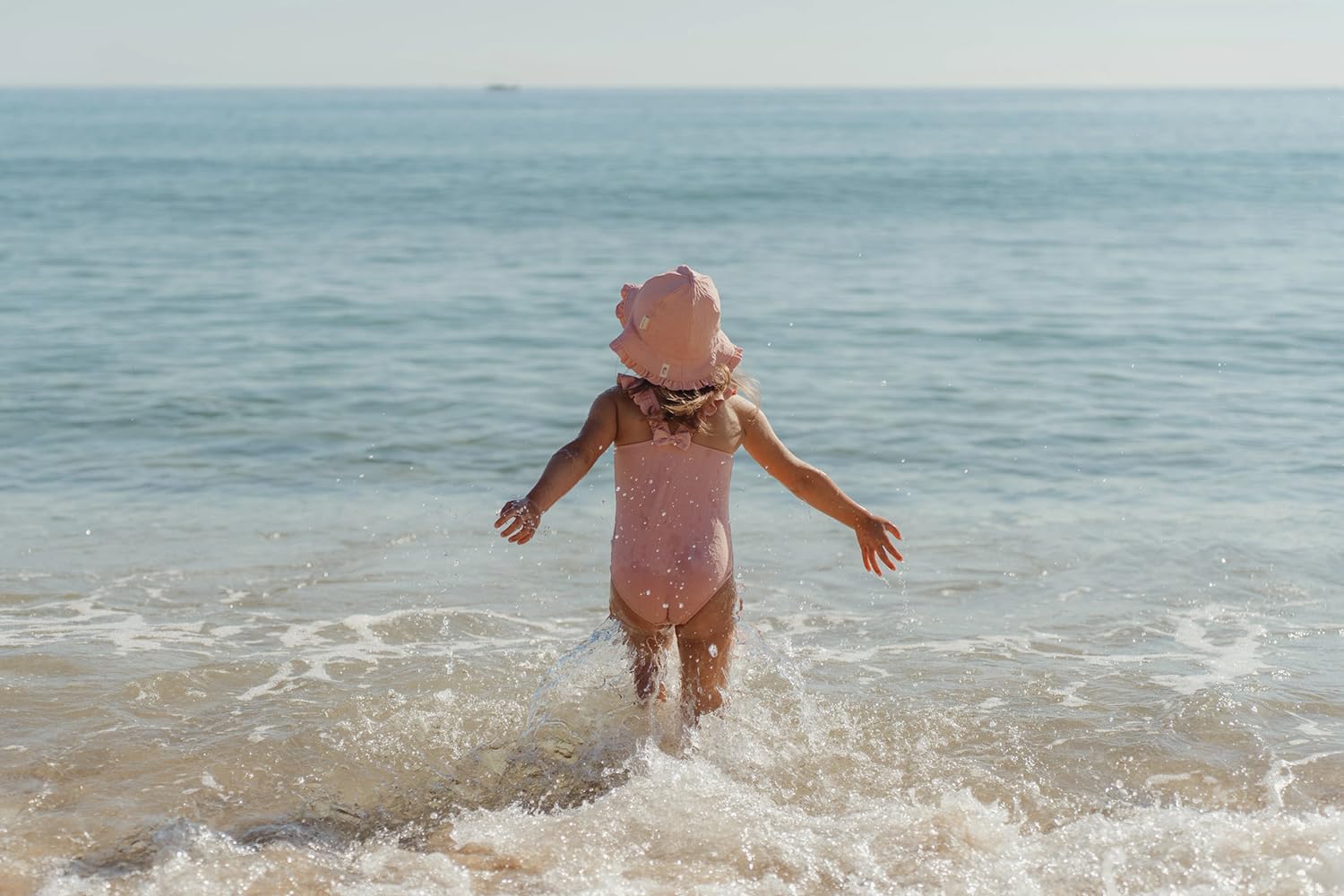 Sonnenhut wendbar - Dreamy Pink Rose rosa (Gr. 3-4 Jahre)