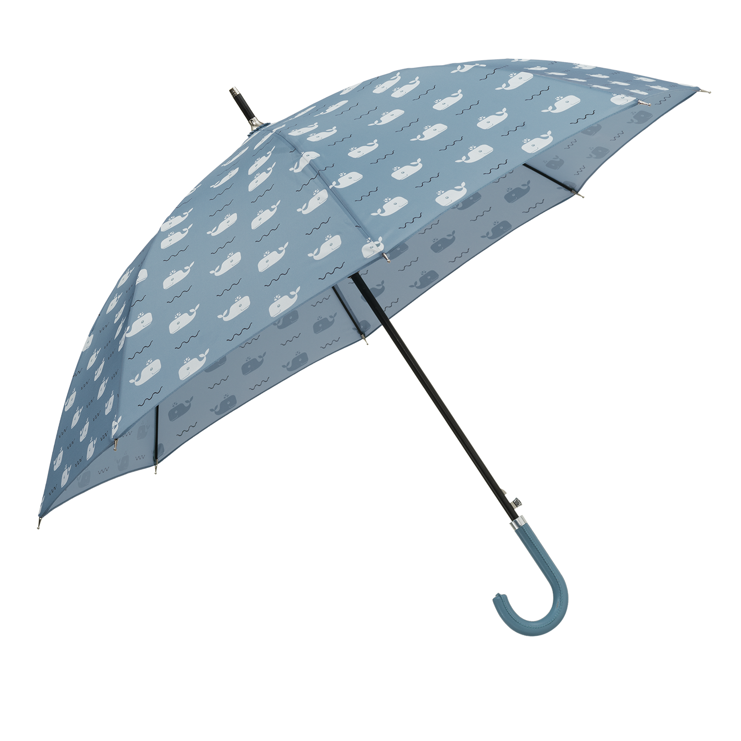 Regenschirm Wal blau