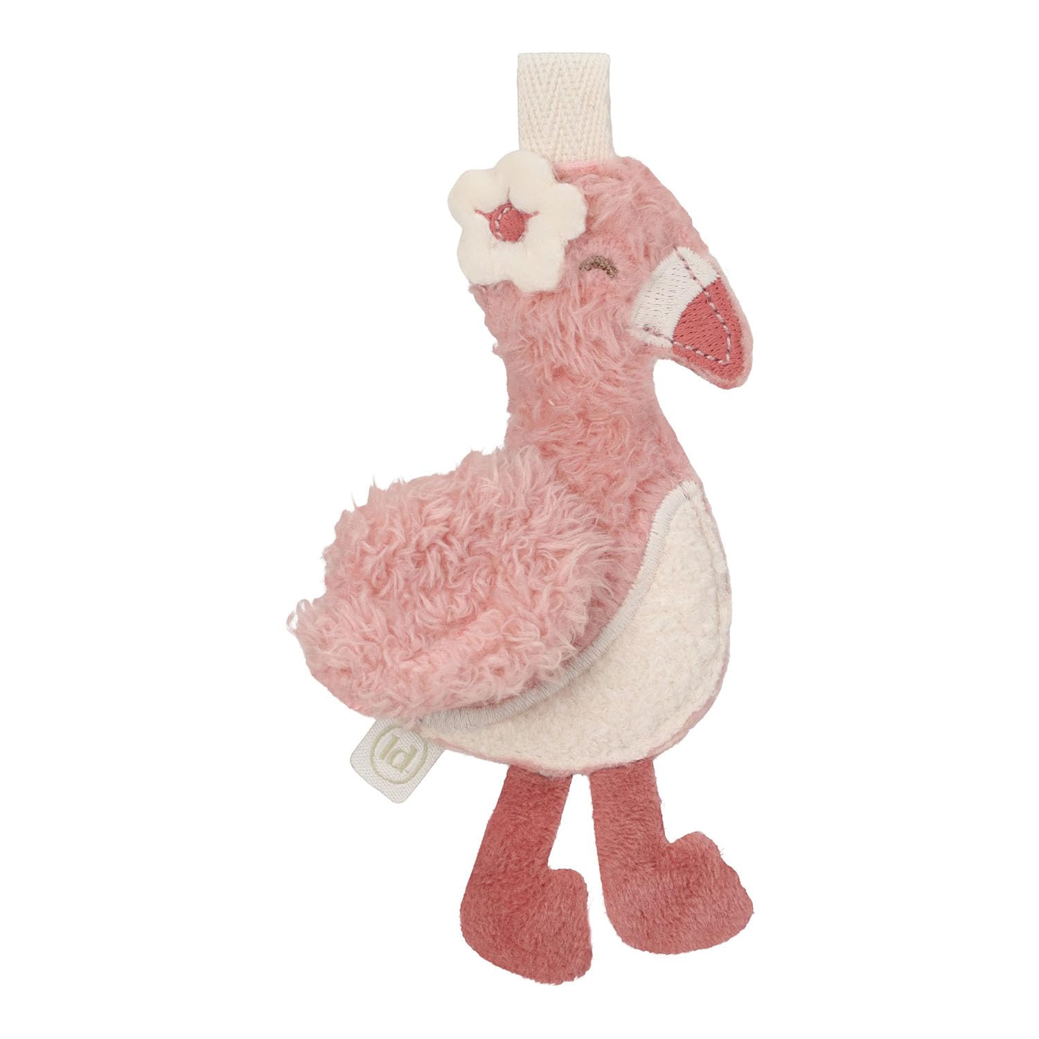 Stoffanhänger Flamingo für Buchstabenkette - Safari Friends