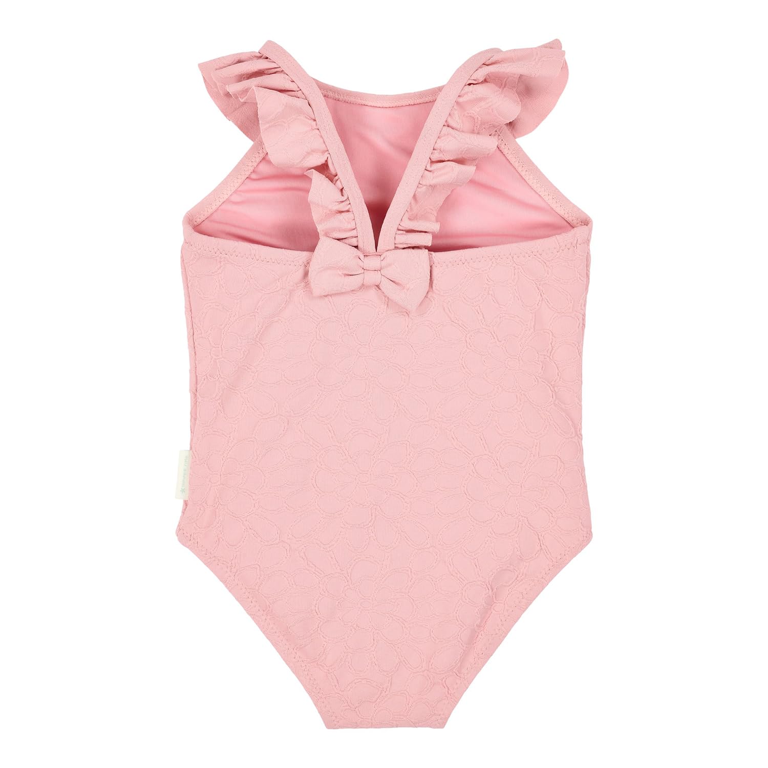 Badeanzug mit Rüschen ärmellos - Dreamy Pink Rose rosa (Gr. 98/104)