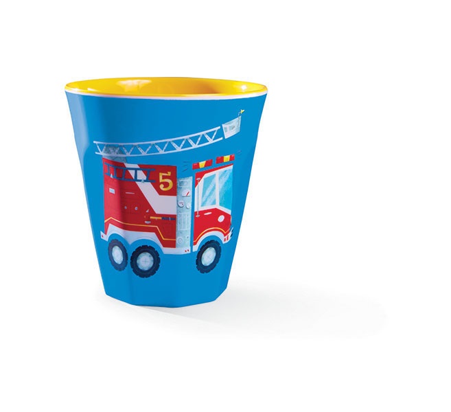 Melamin Becher Fahrzeuge blau Melamin Becher Fahrzeuge blau