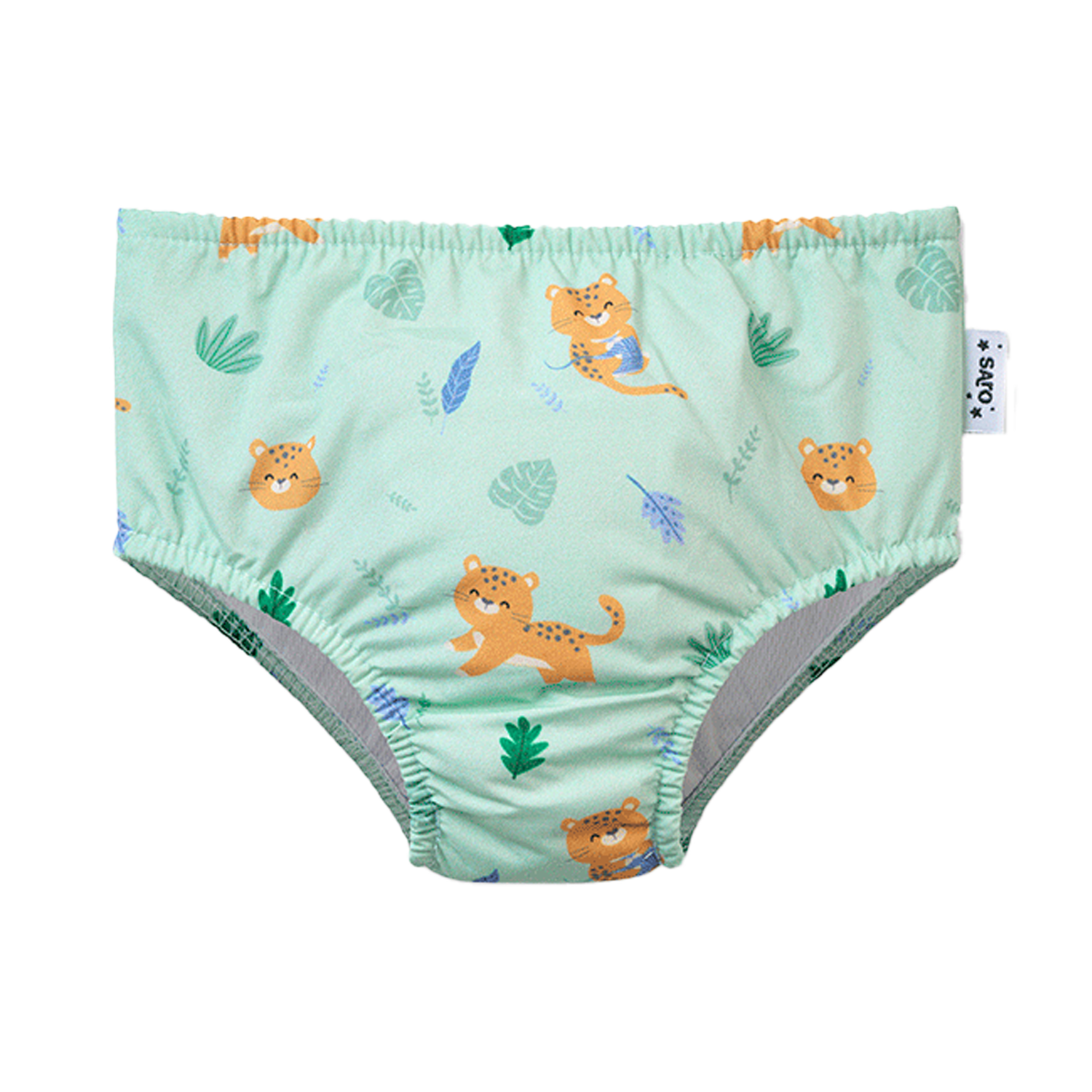 Badehose / Schwimmwindel Dschungel Raubkatze türkis (Gr. 3-6 Monate) Badehose / Schwimmwindel Dschungel Raubkatze türkis (Gr. 3-6 Monate)