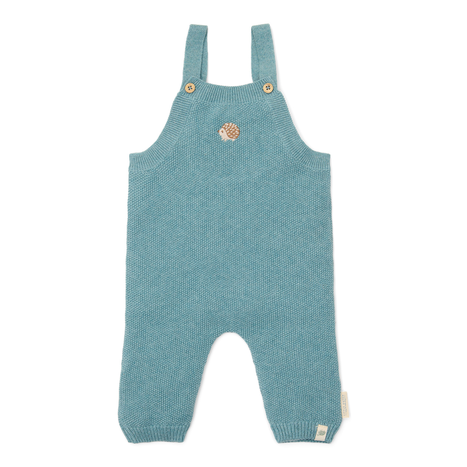 Latzhose gestrickt Baby Blue - Forest Friends (Gr. 44)
