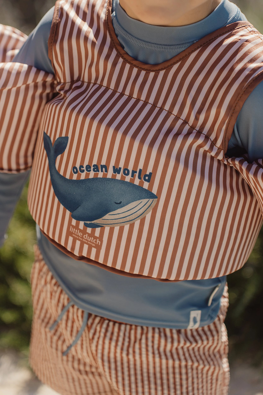 Schwimmhilfe / Schwimmweste mit Schwimmflügeln - Ocean World orange (3-6 Jahre)
