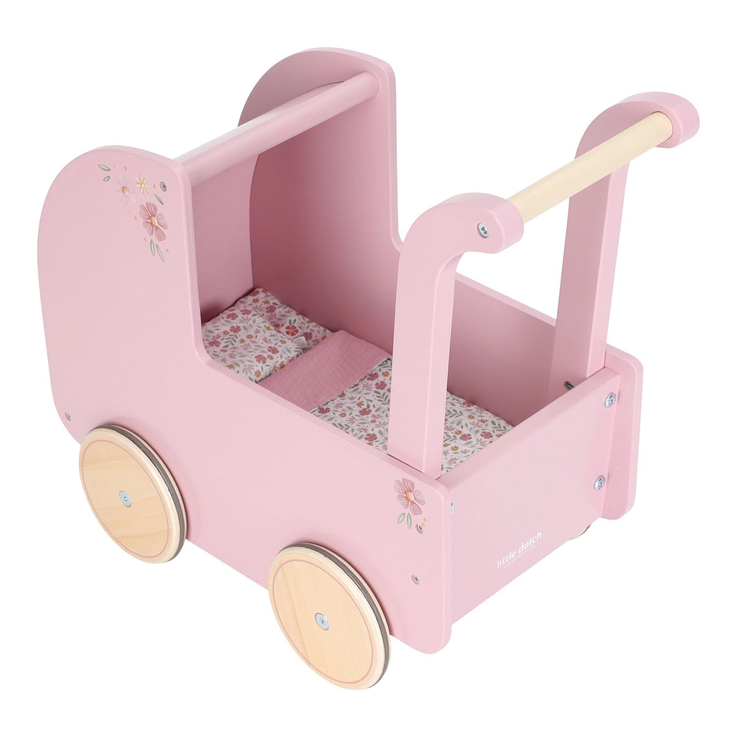 Holz Puppenwagen - Essentials rosa