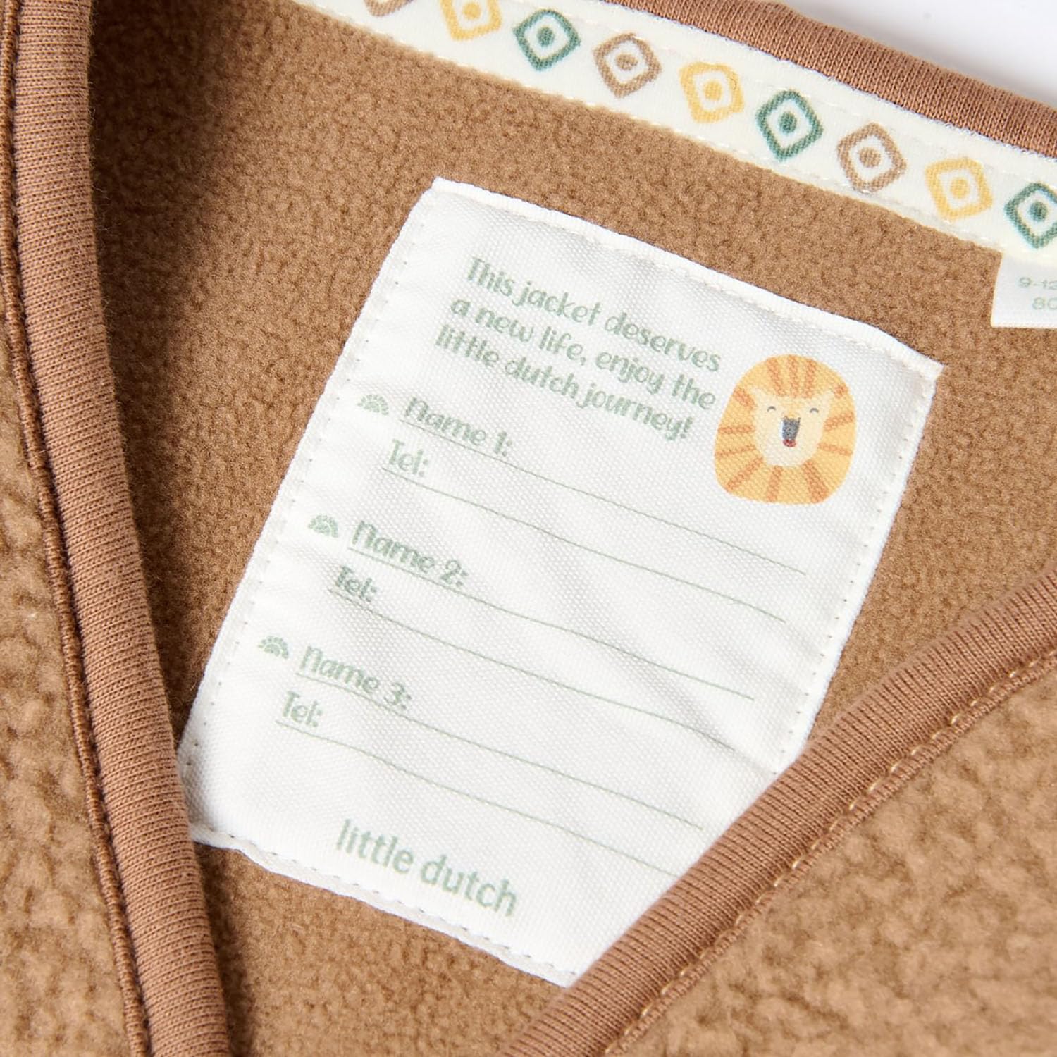 Weste Teddyfell Mudstone - Safari Friends braun (Gr. 86)