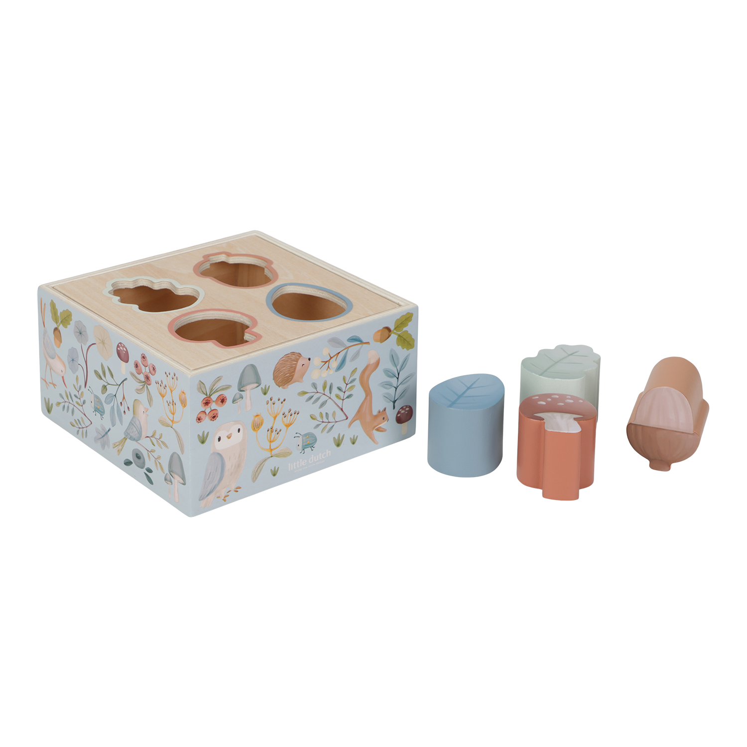 Holz Steckspiel (FSC) - Forest Friends blau Holz Steckspiel (FSC) - Forest Friends blau