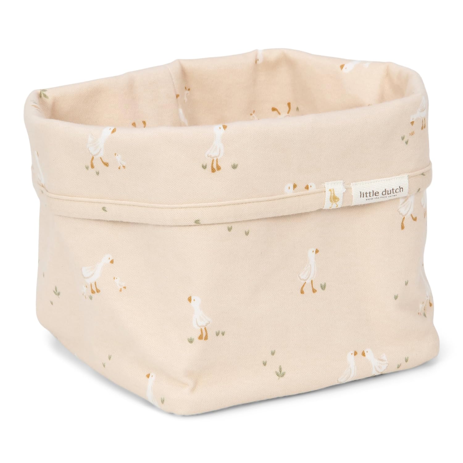 Wickeltischkörbchen klein Little Goose - Newborn Naturals beige