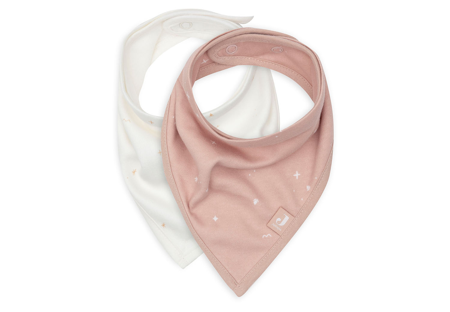 Bandana Lätzchen Halstuch 2er Set - Twinkling wild rose  Bandana Lätzchen Halstuch 2er Set - Twinkling wild rose