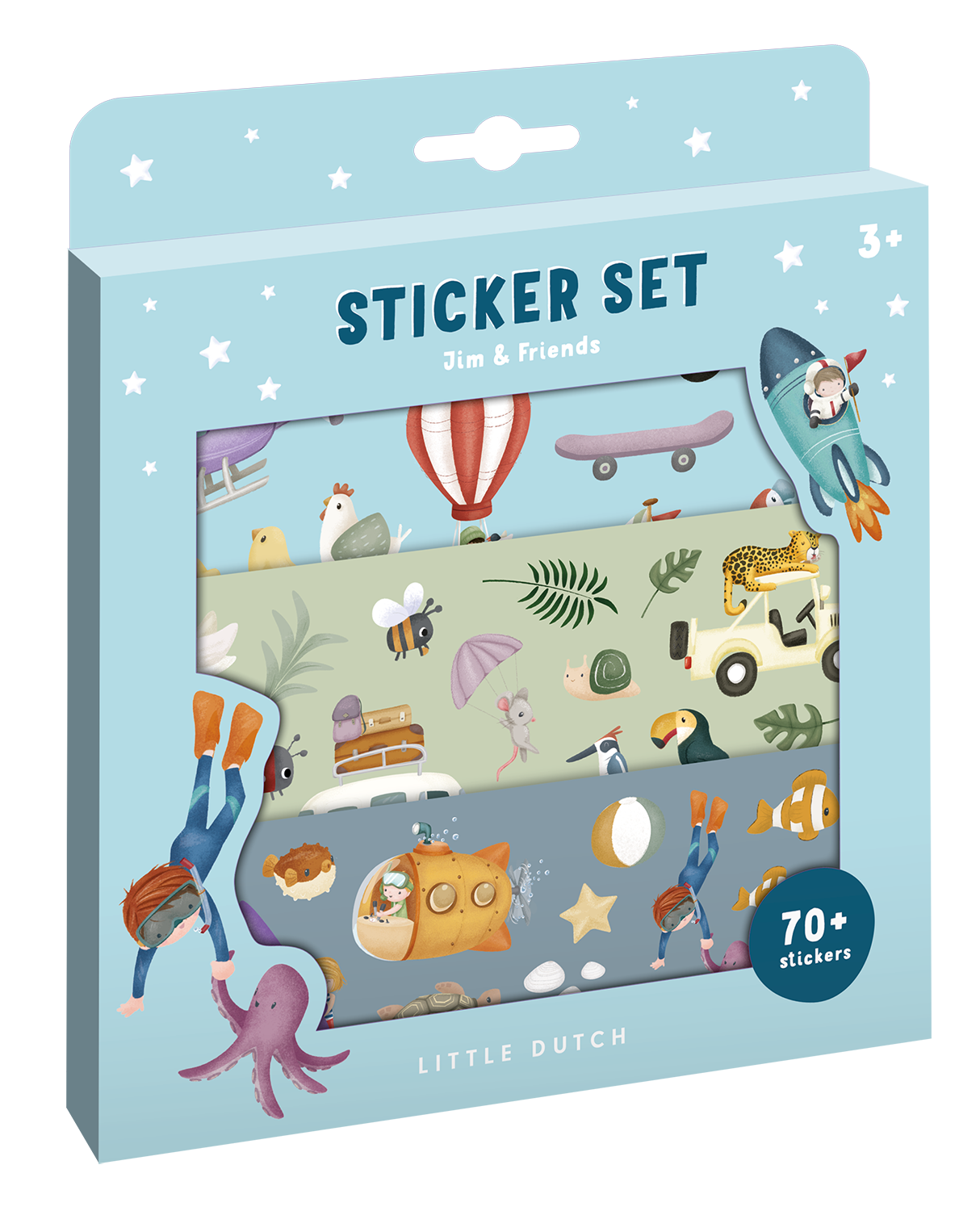 Aufkleber- / Stickerset Jim & Friends Aufkleber- / Stickerset Jim & Friends