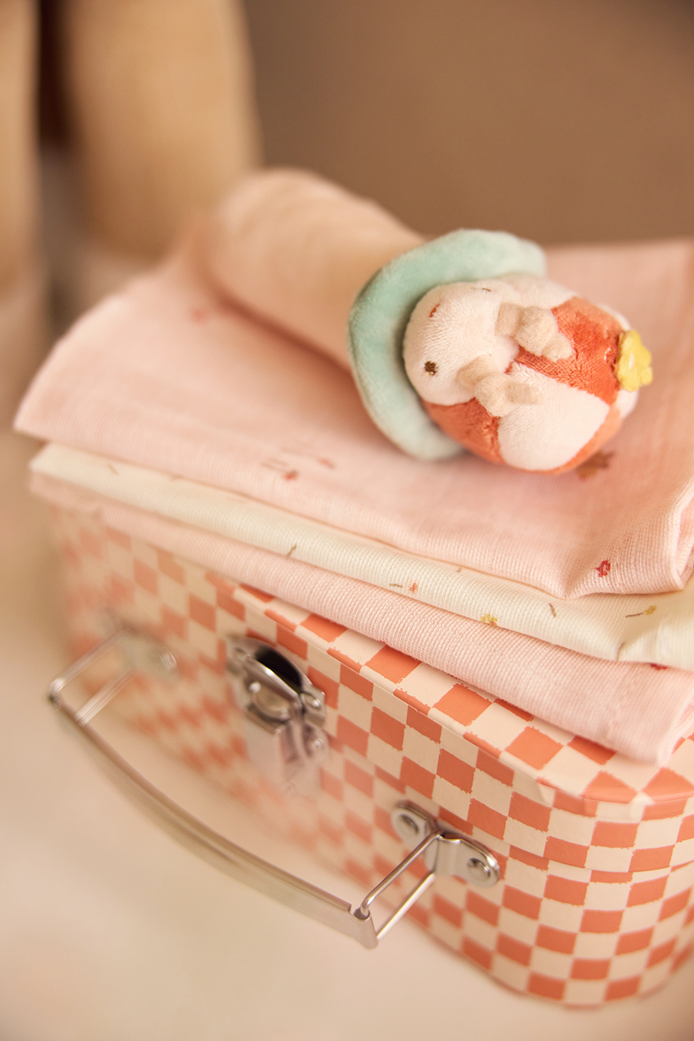 Spucktücher Mundtücher Musselin 3er Set - Pretty Picnic (31x31cm)