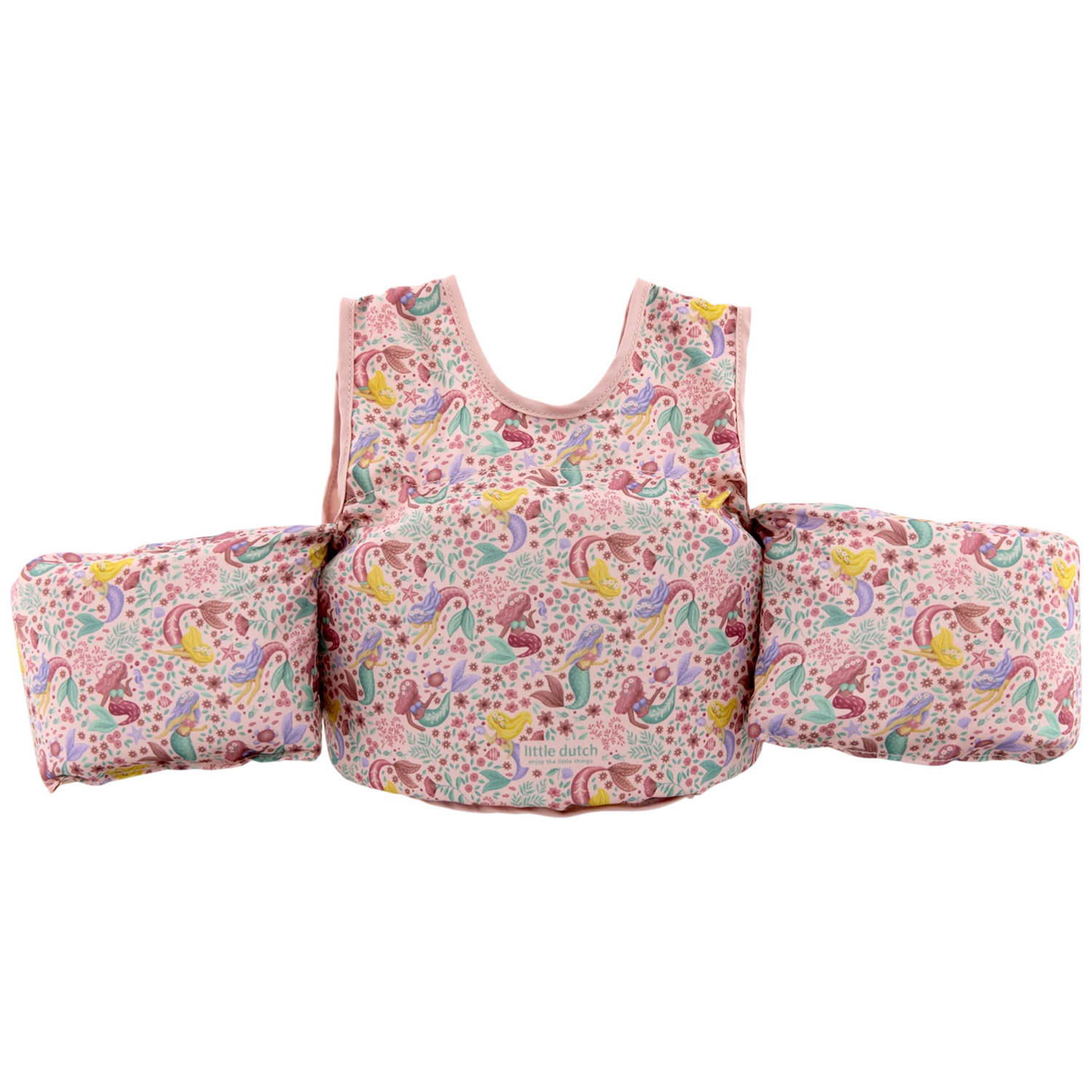 Schwimmhilfe / Schwimmweste mit Schwimmflügeln - Dreamy Mermaid rosa (3-6 Jahre)