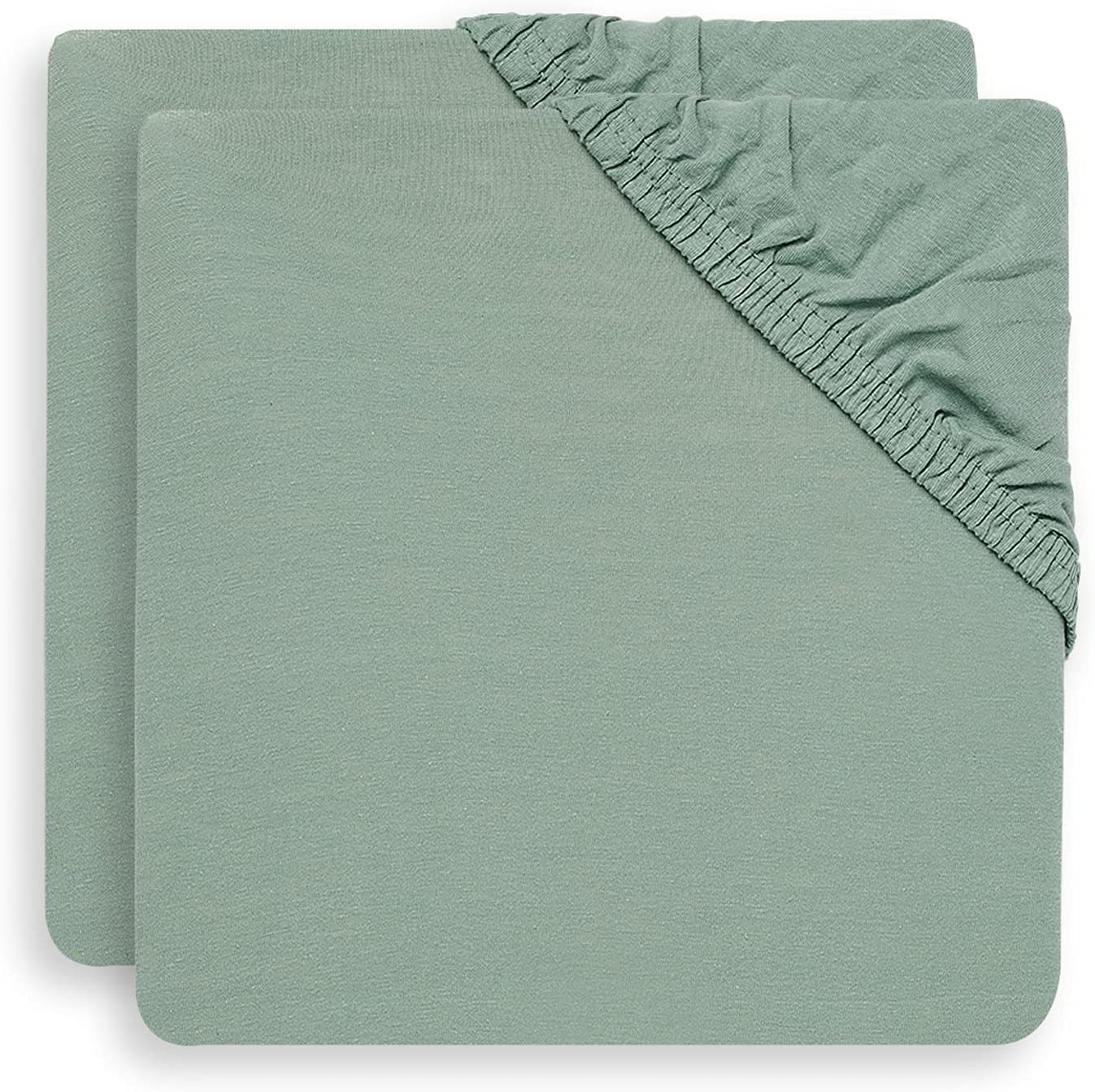 Spannbettlaken für Babybett 2er Set - Jersey grün (60x120 cm) Spannbettlaken für Babybett 2er Set - Jersey grün (60x120 cm)