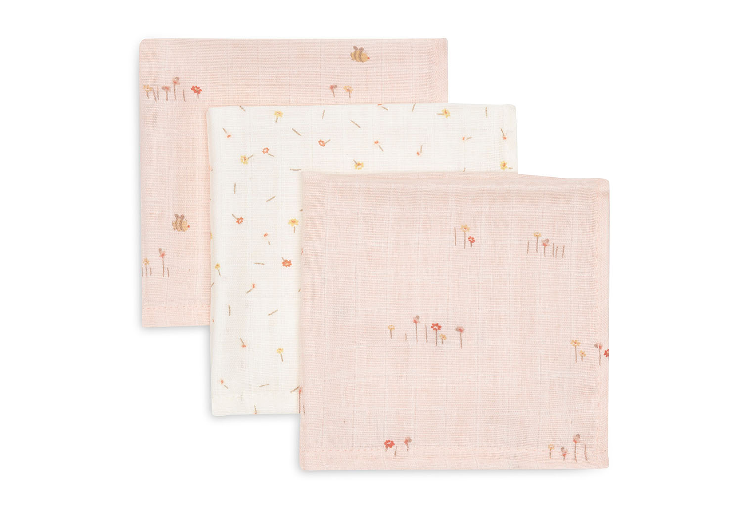 Spucktücher Mundtücher Musselin 3er Set - Pretty Picnic (31x31cm)