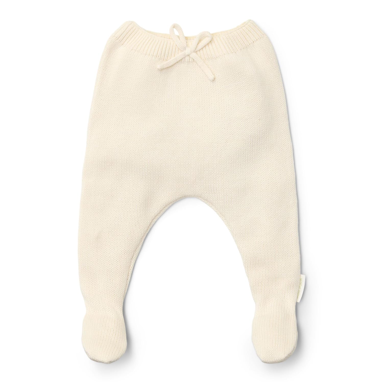 Hose mit Füßen / Leggings Strick Off White - Newborn Naturals weiß (Gr. 44)