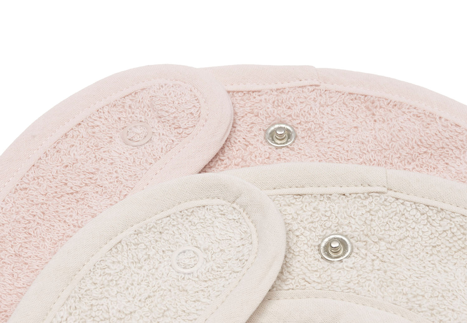 Lätzchen Frottee 2er Set  - Silk Rose / Sand - rosa / beige
