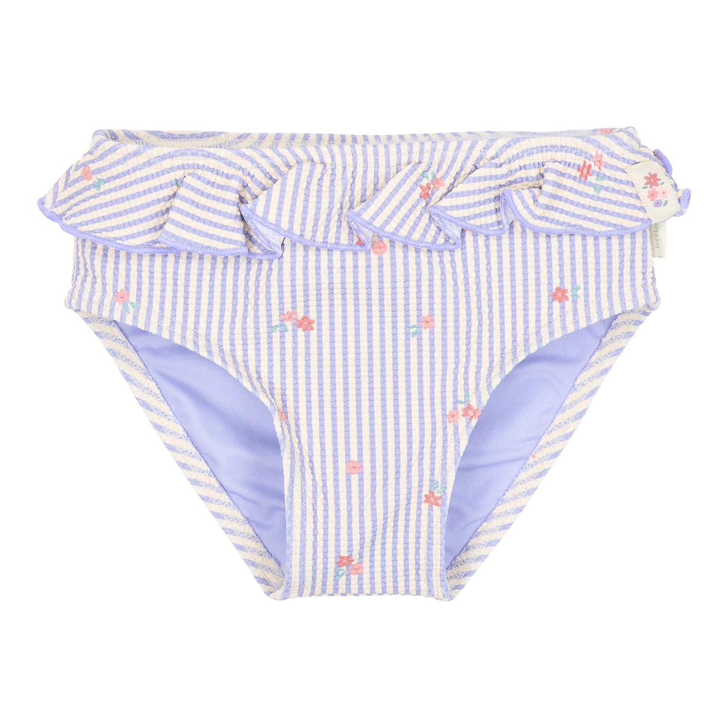 Badehose mit Rüschen und Streifen - Dreamy Stripes lila (Gr. 62/68)