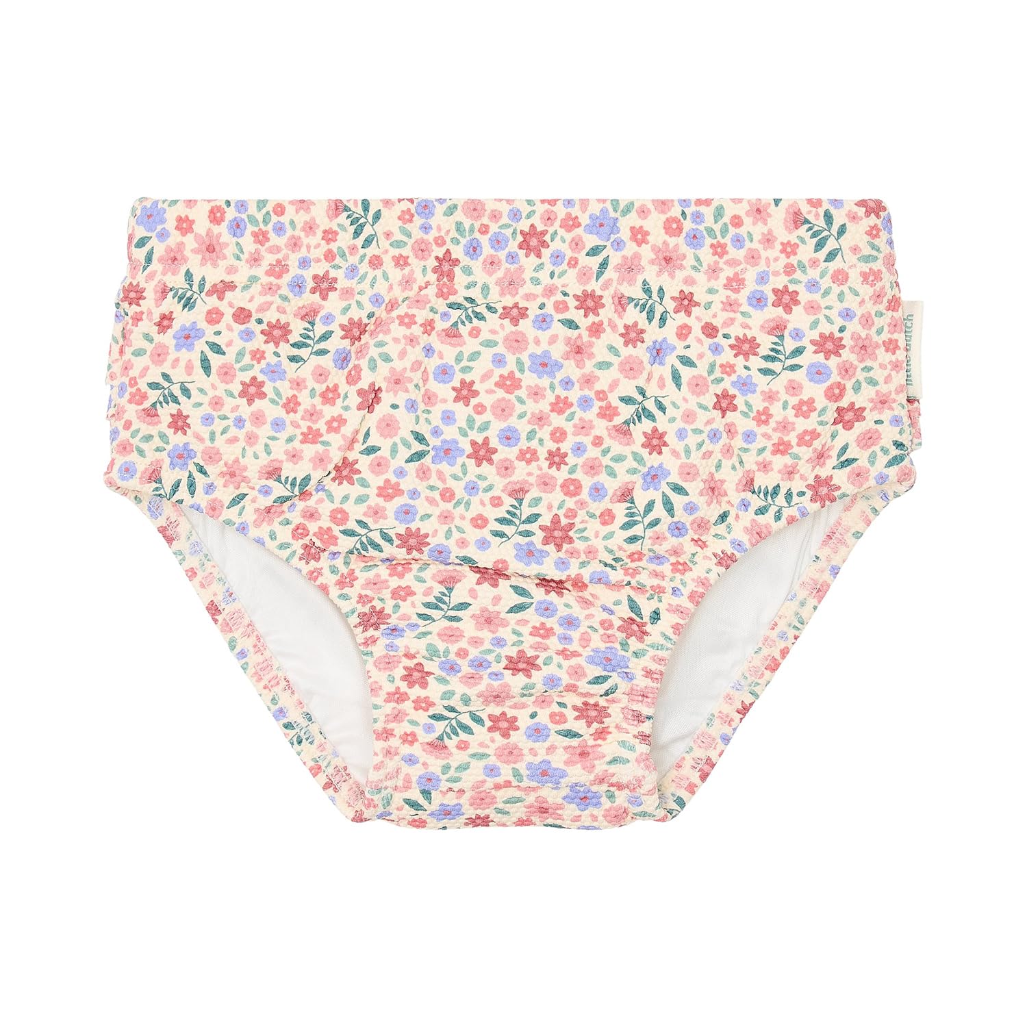 Badehose / Schwimmwindel mit Rüschen - Dreamy Flowerfield rosa (Gr. 74/80)