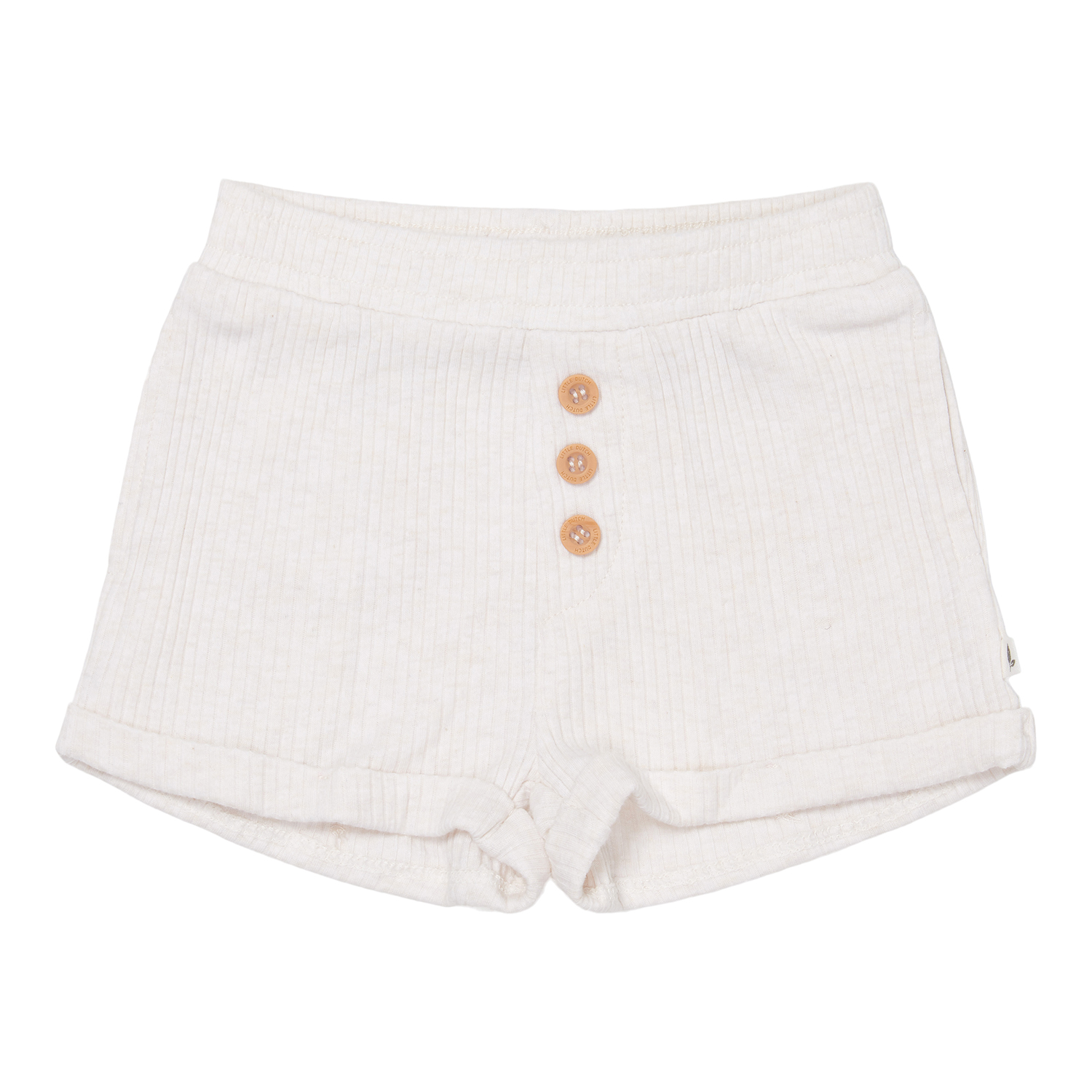 Kurze Hose / Shorts mit Tasche Rippe sand (Gr. 50/56)