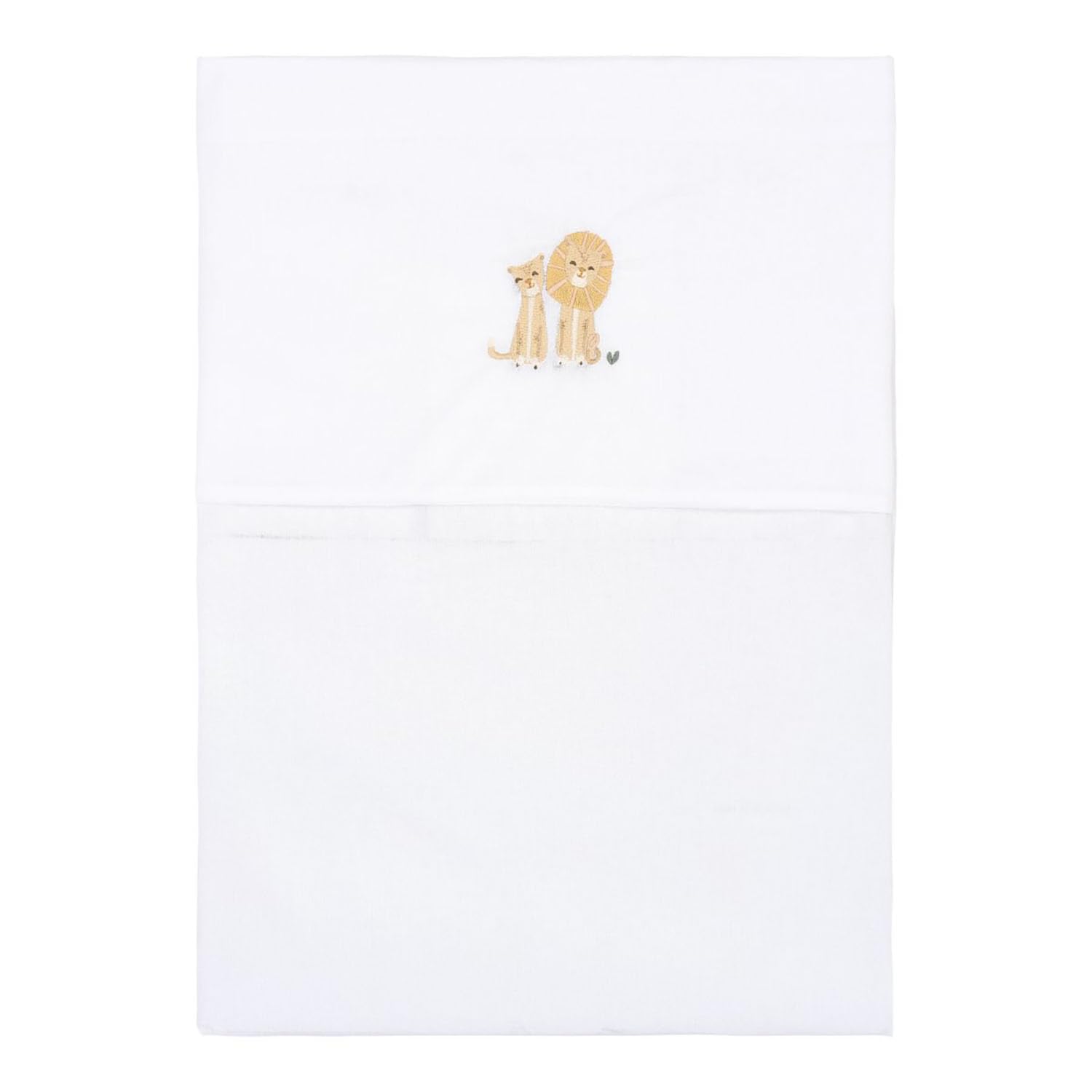 Babybettlaken Wiegenlaken bestickt Safari Leo - Safari Fiends (70x100 cm)