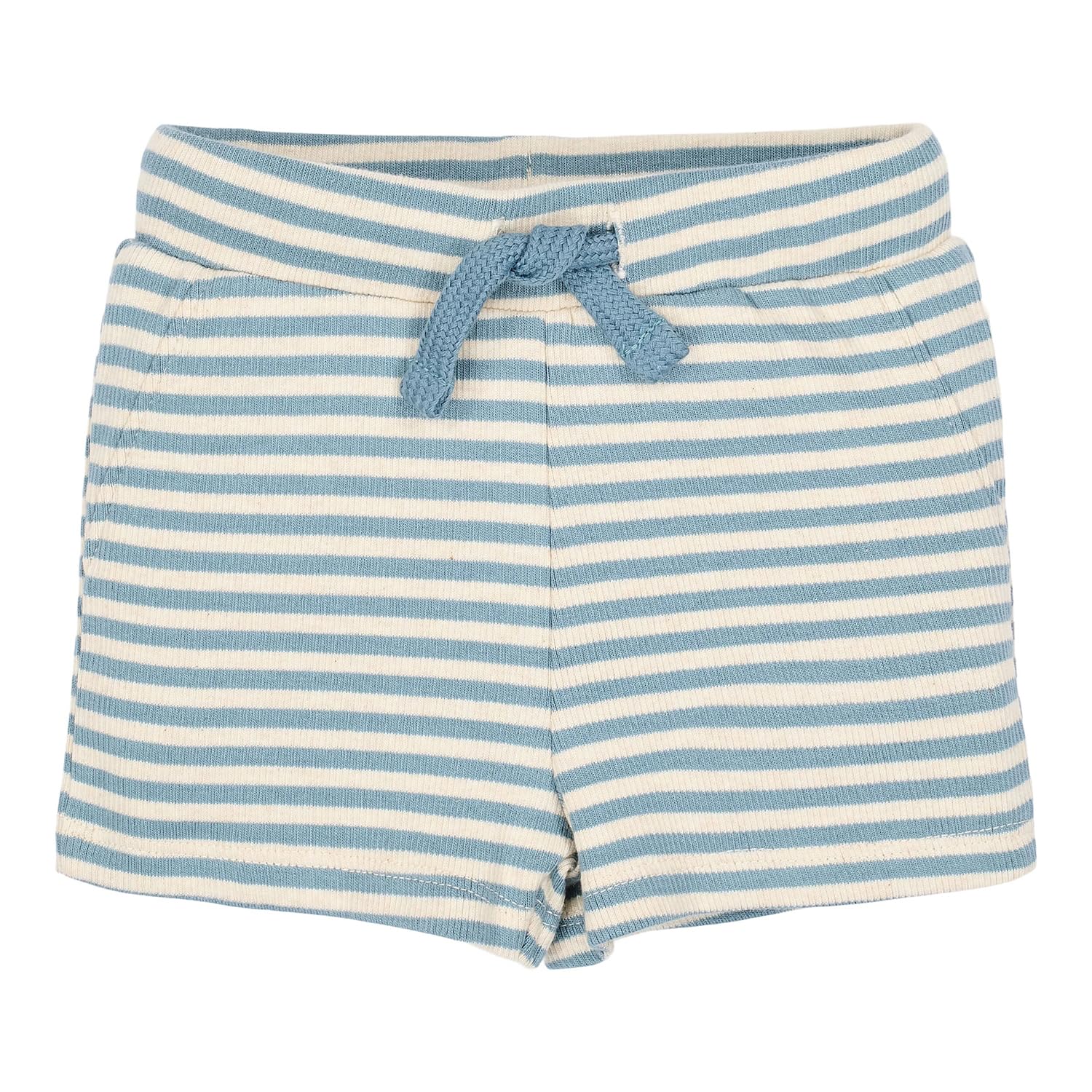 Kurze Hose / Shorts mit Streifen Stone Blue Stripe - Forest Friends blau (Gr. 50)