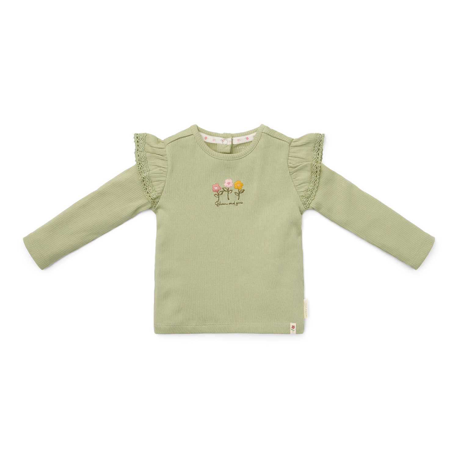 Long Sleeve Shirt / Langarmshirt - Little Farm grün (Gr. 74)