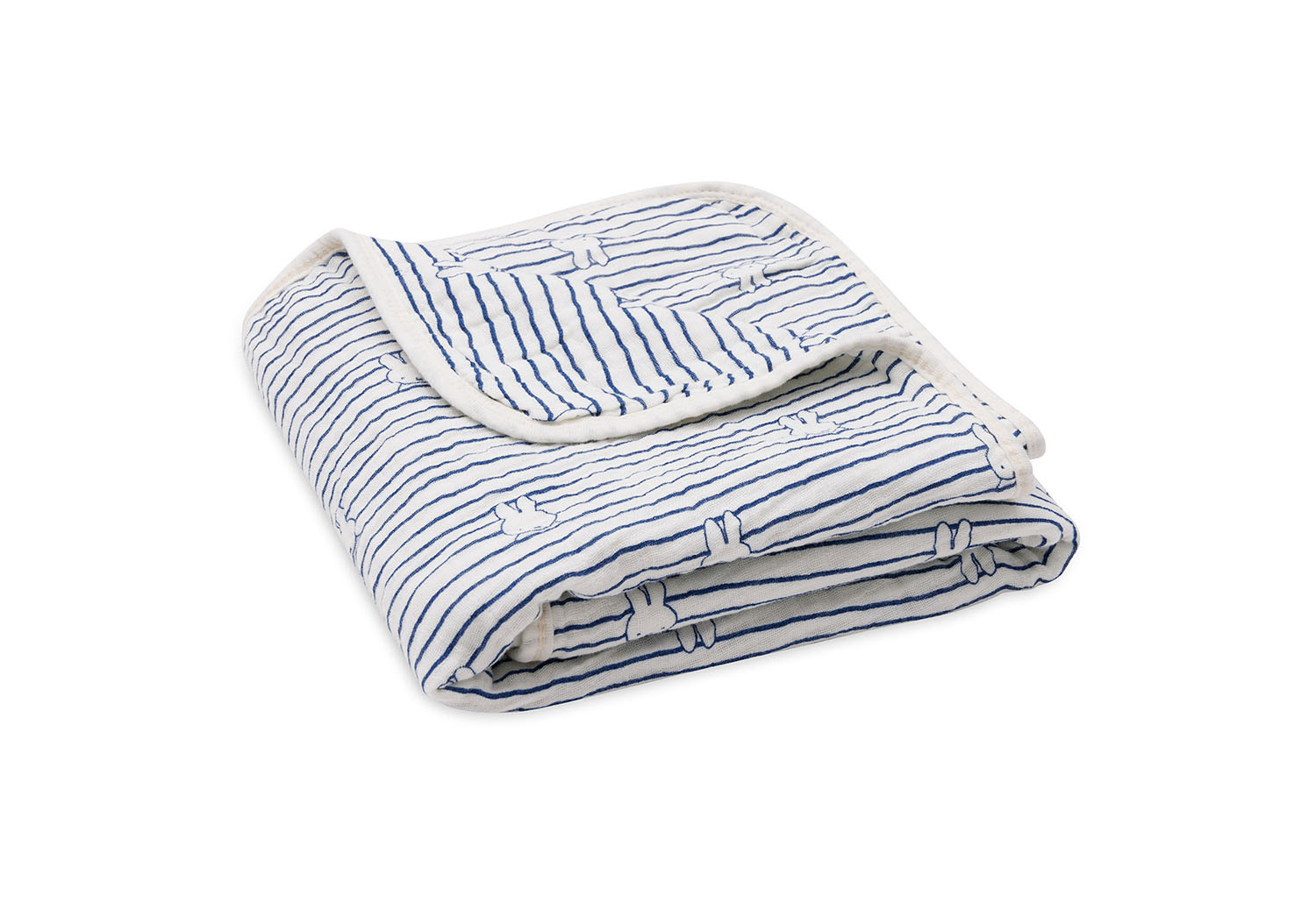Babydecke Baumwolle - Miffy Stripe navy (75x100 cm) Babydecke Baumwolle - Miffy Stripe navy (75x100 cm)