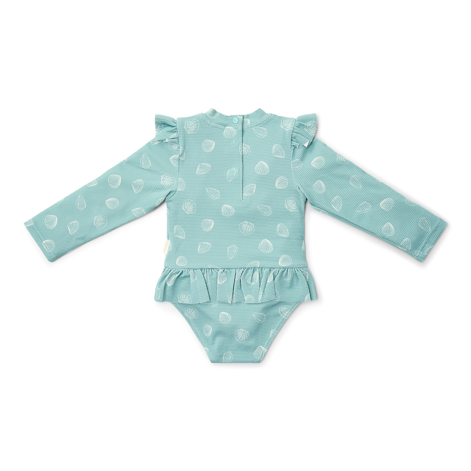 Badeanzug mit Rüschen langarm - Ocean Treasures Surf Blue (Gr. 74/80)