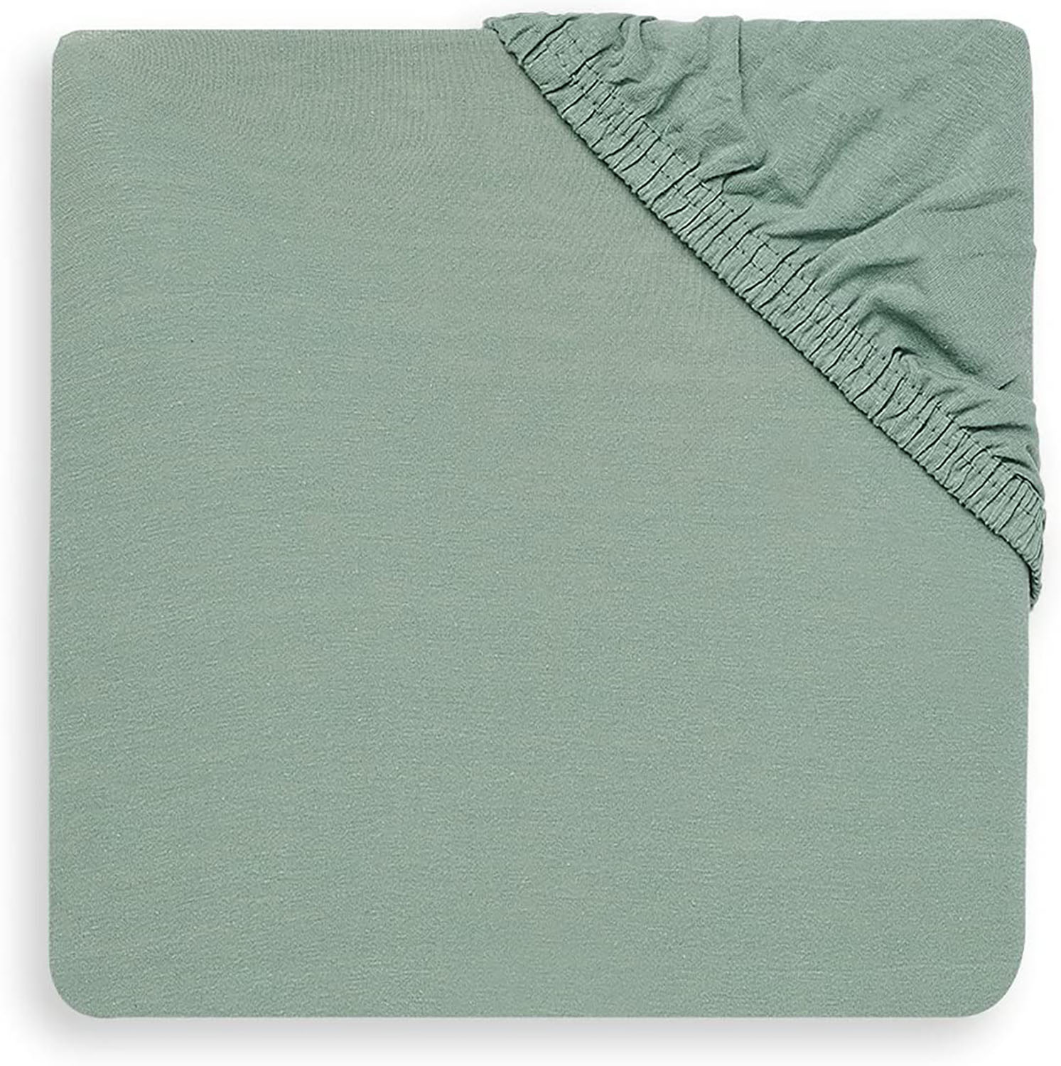 Spannbettlaken für Wiege Jersey aschgrün (40x80 cm)