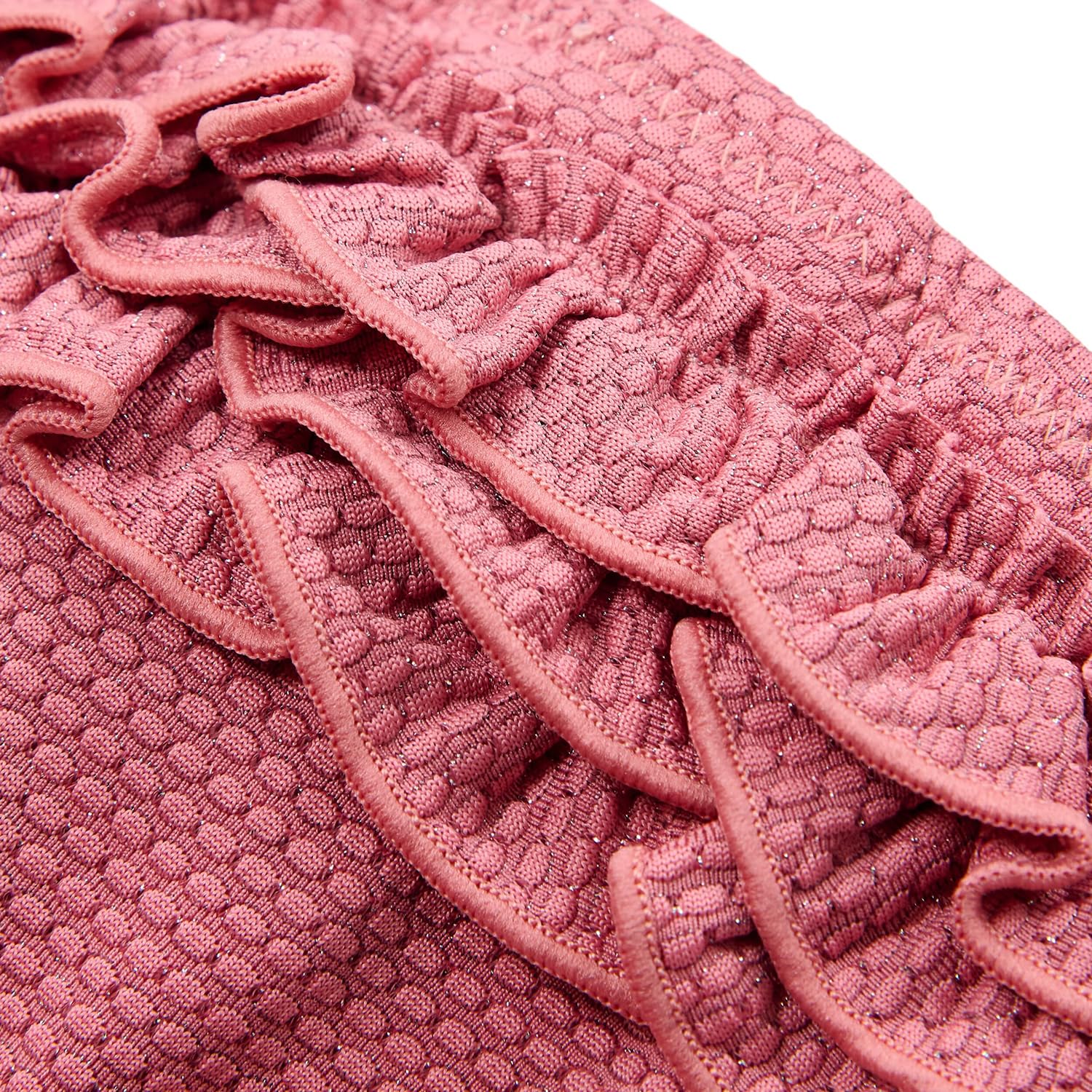 Badehose mit Rüschen und Glitzer - Dreamy Pink Sparkle rosa (Gr. 62/68)