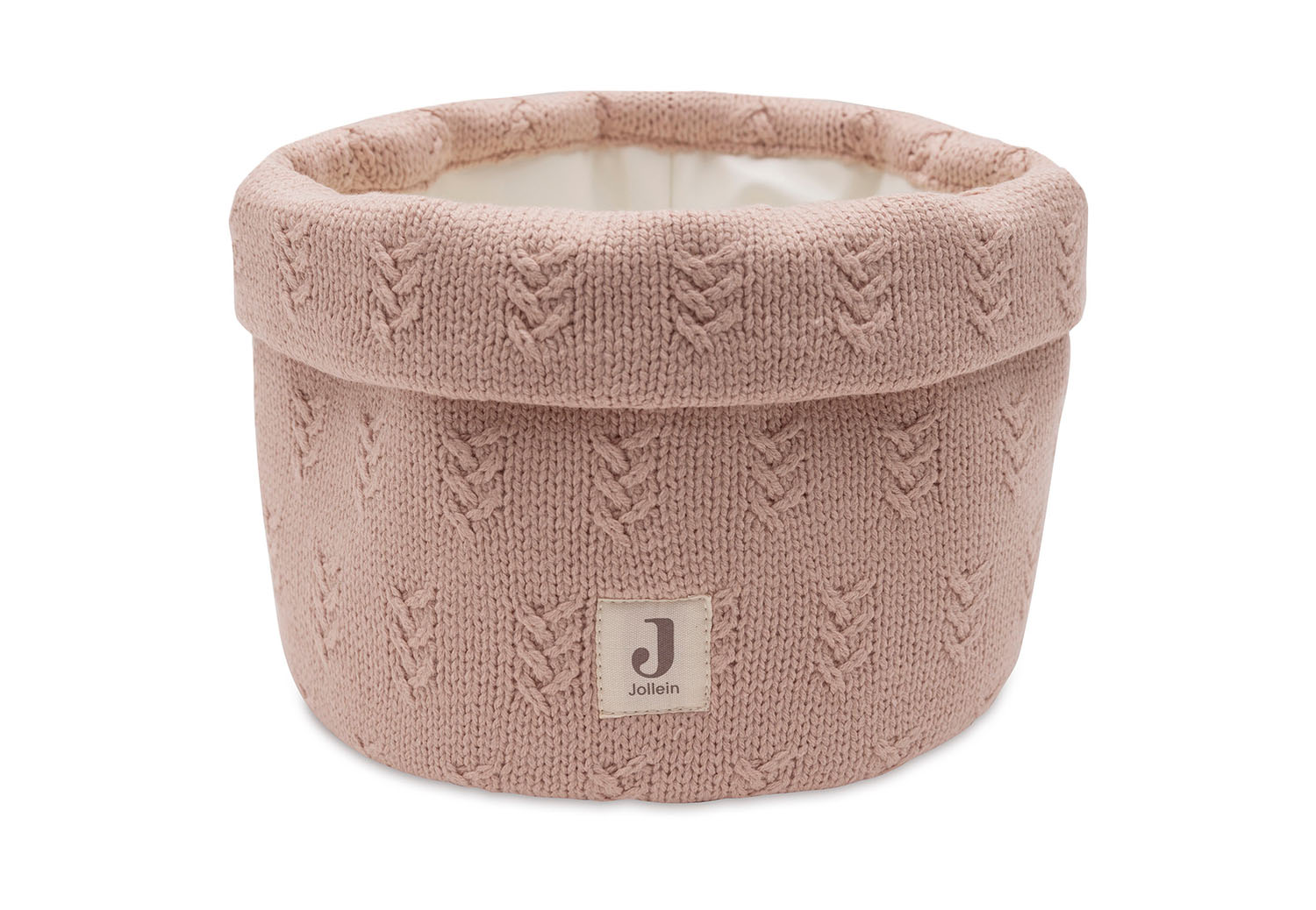 Wickeltischkörbchen Strick Grain Knit rosa