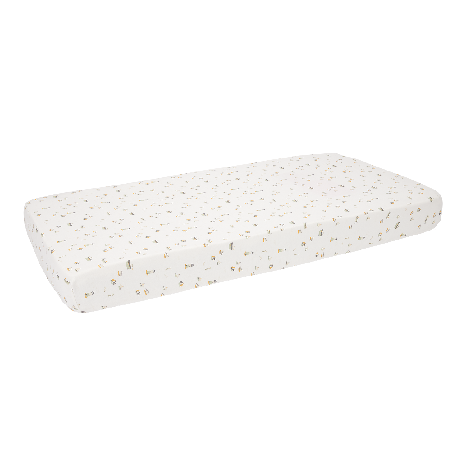 Spannbetttuch für Babybett Sailors Bay weiß (60x120 cm)