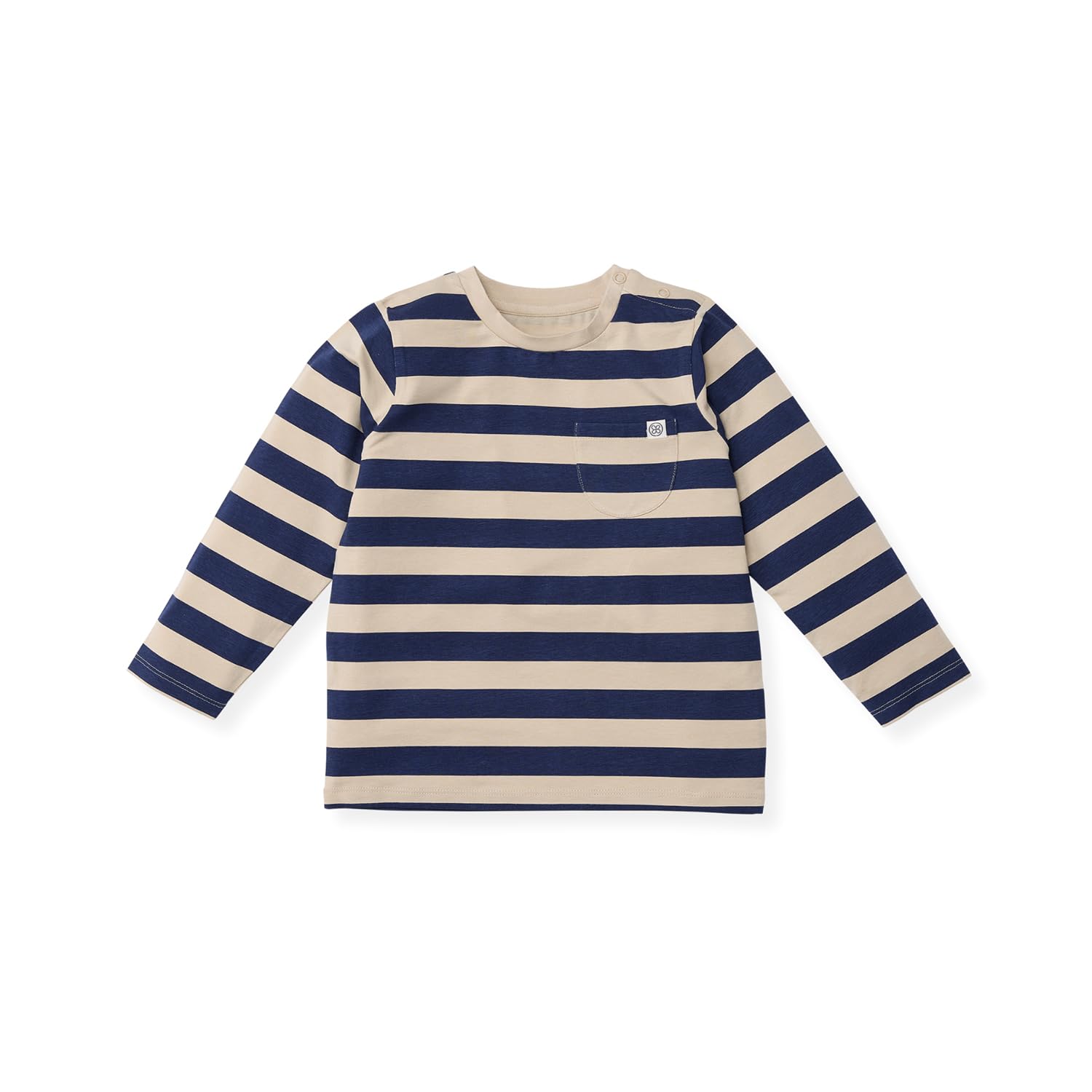 Long Sleeve Shirt / Langarmshirt mit UV-Schutz (UPF 50+) Navy Stripe - blau / beige (Gr. 3-4 Jahre)