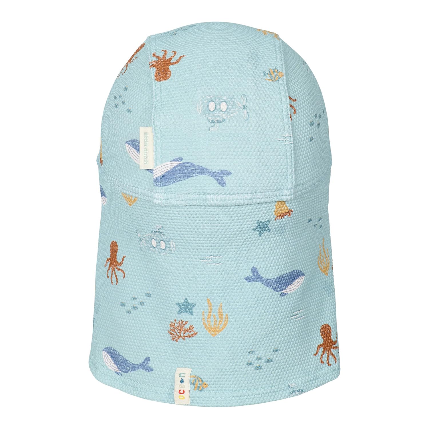 Sonnenhut mit Nackenschutz - Ocean Friends grün (Gr. 0-12 Monate)